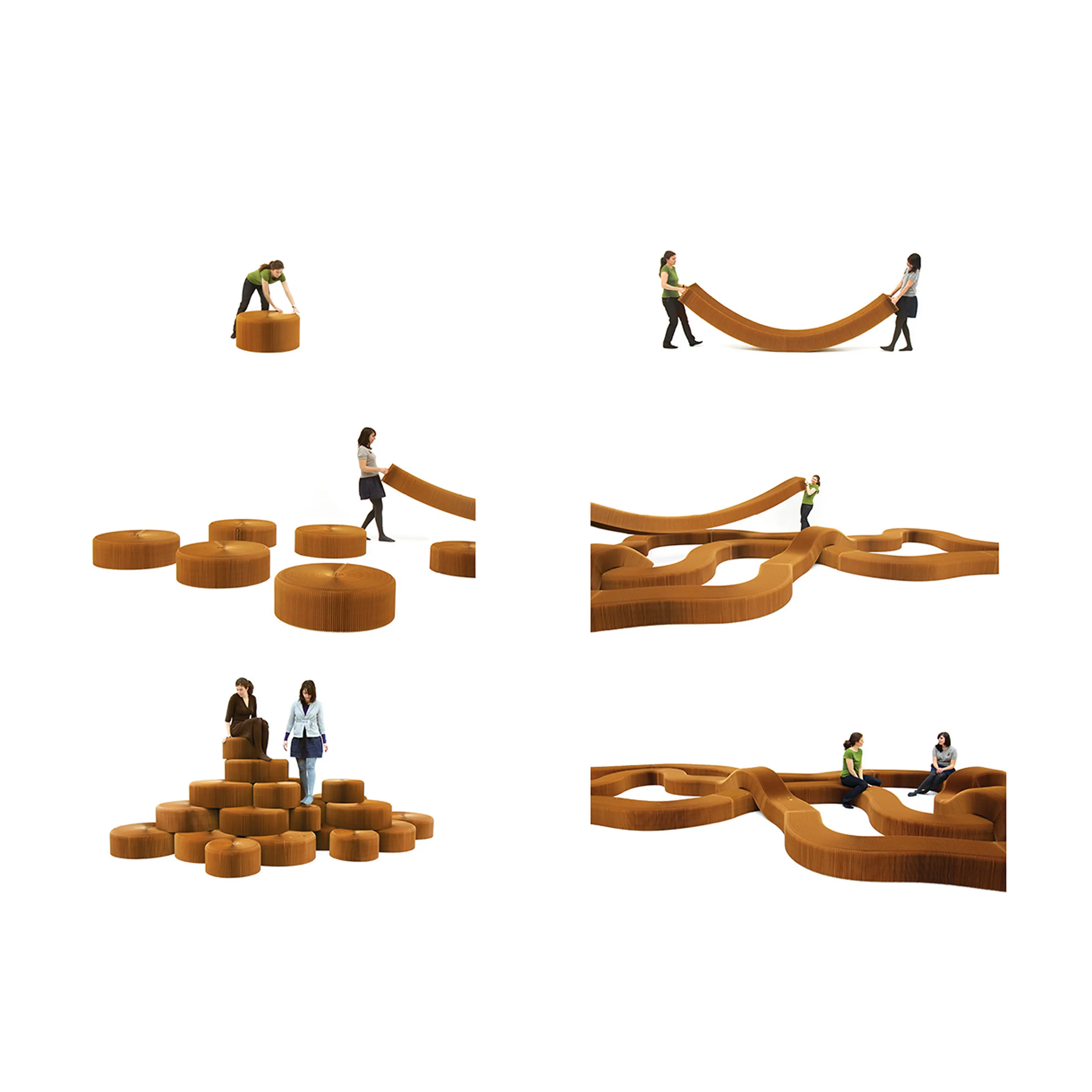 molo - softseating | folding paper stool, bench and table