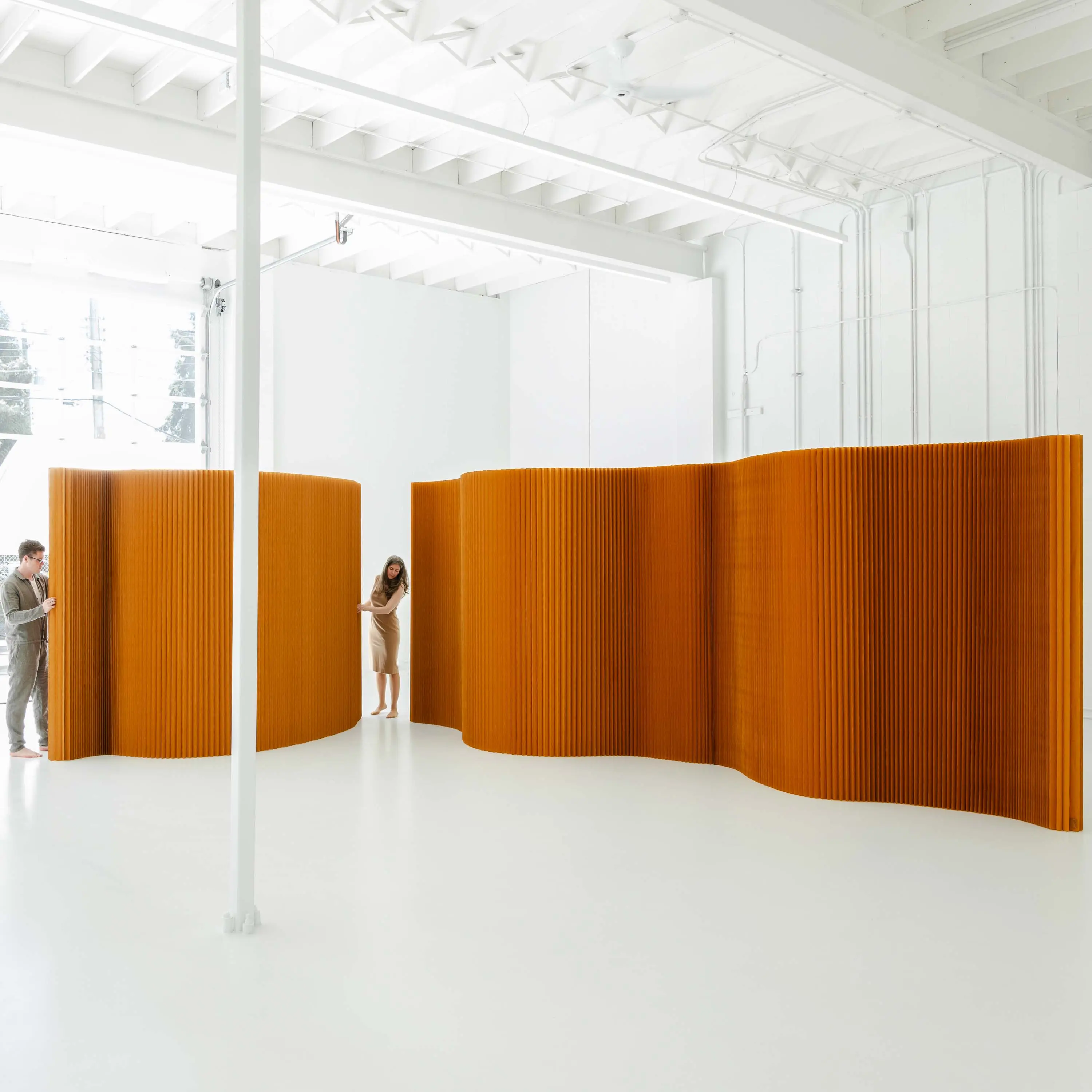 molo - paper softwall | flexible freestanding partition