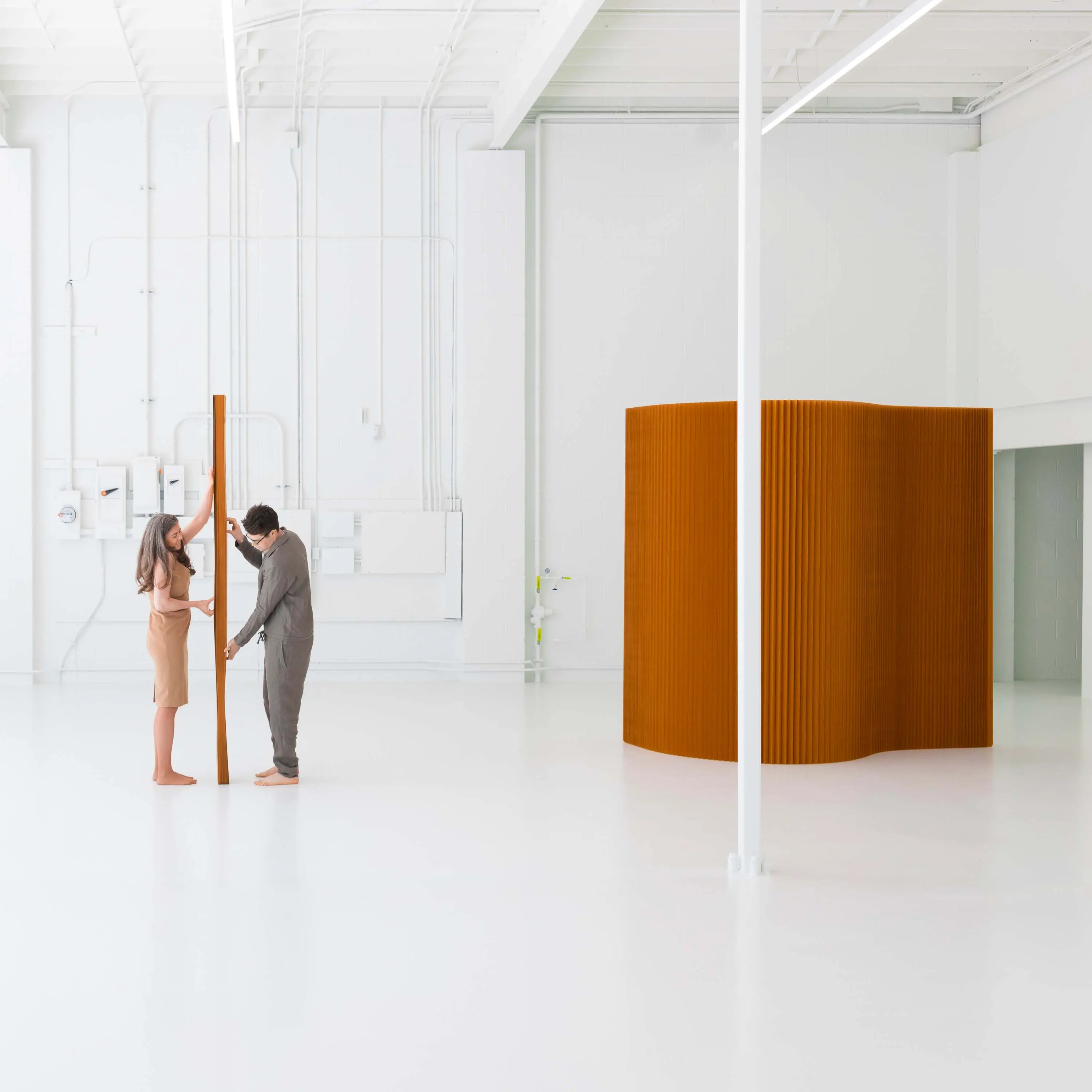 molo - paper softwall | flexible freestanding partition