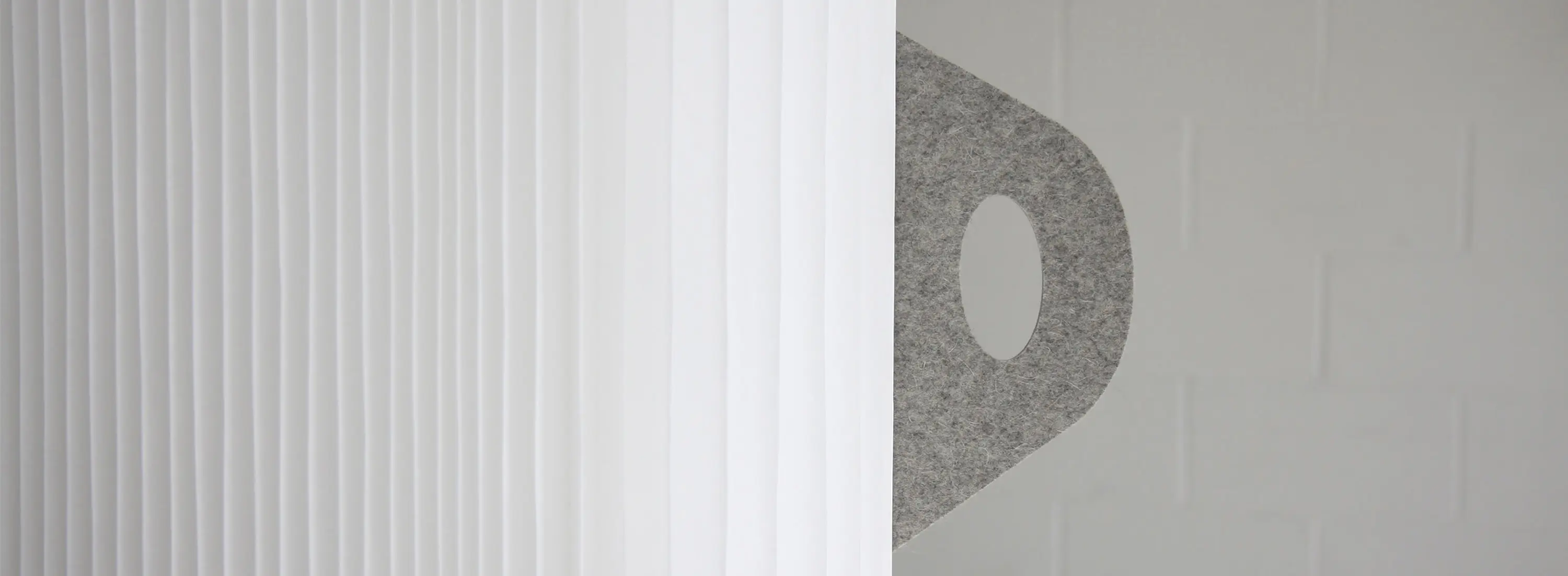 molo - wool felt handles for softwall
