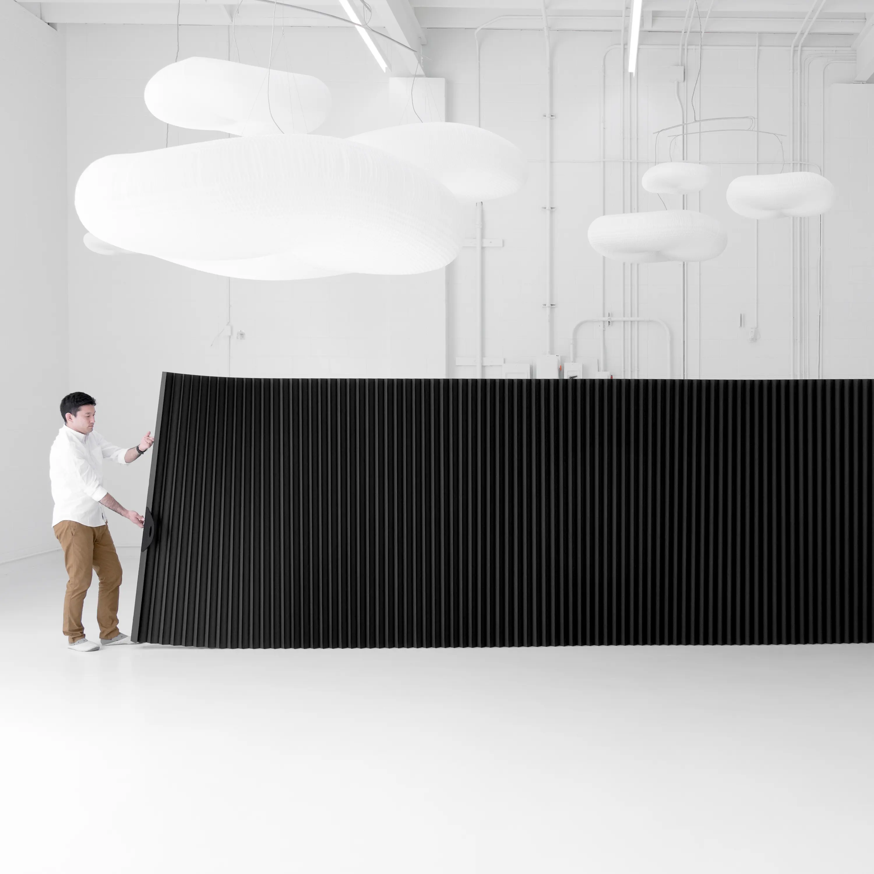 molo - paper softwall | flexible freestanding partition