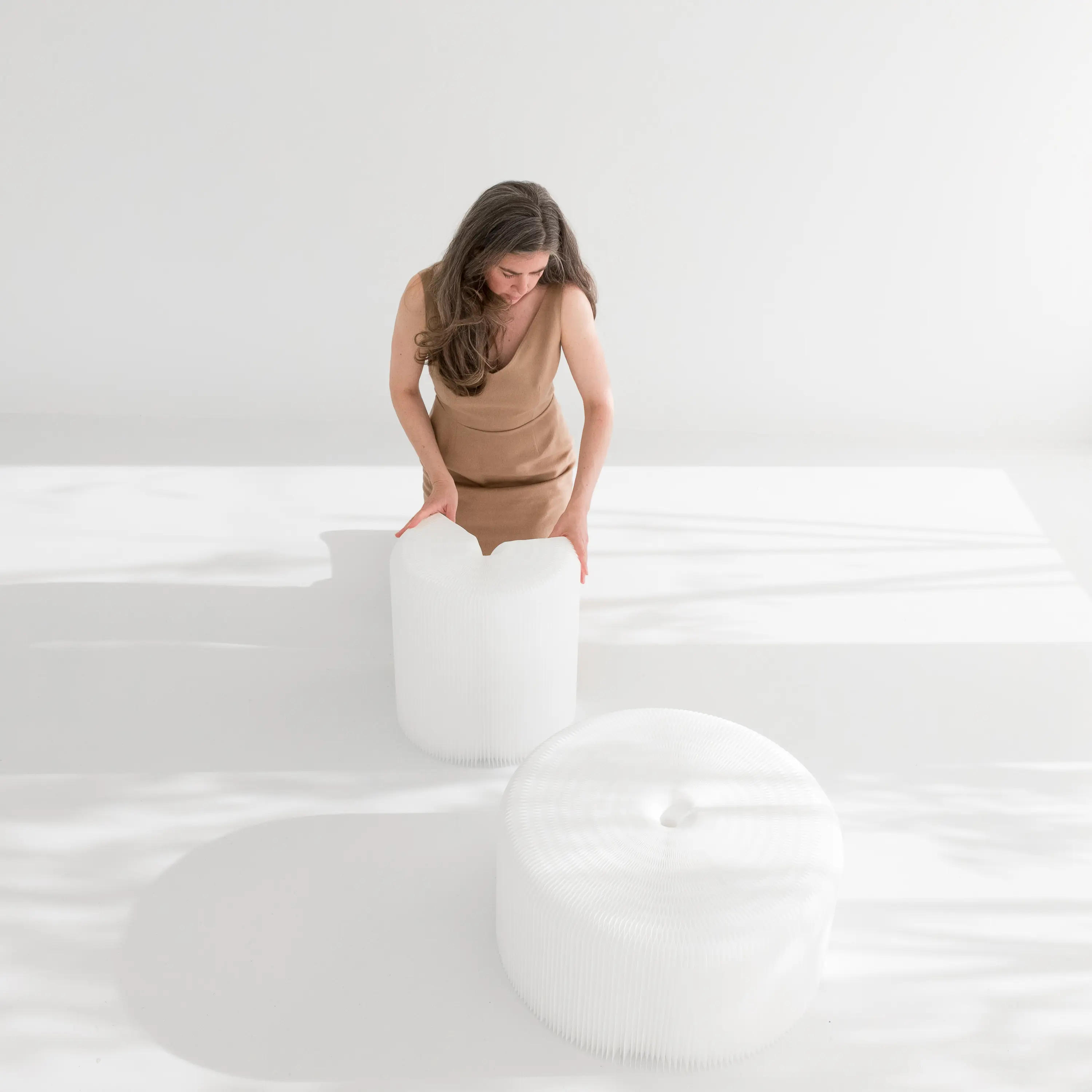 molo - softseating | folding paper stool, bench and table