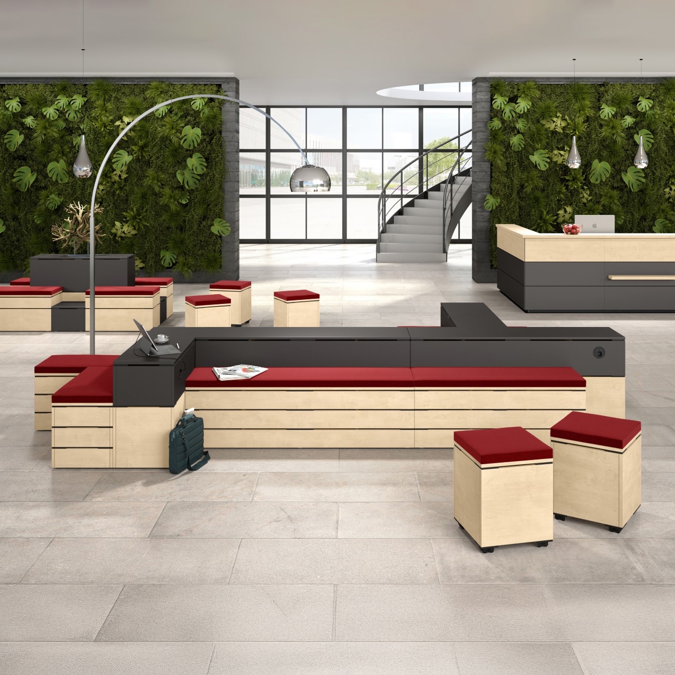 Mostrar el producto WINEA ELEMENTS | Recepción del fabricante WINI Büromöbel