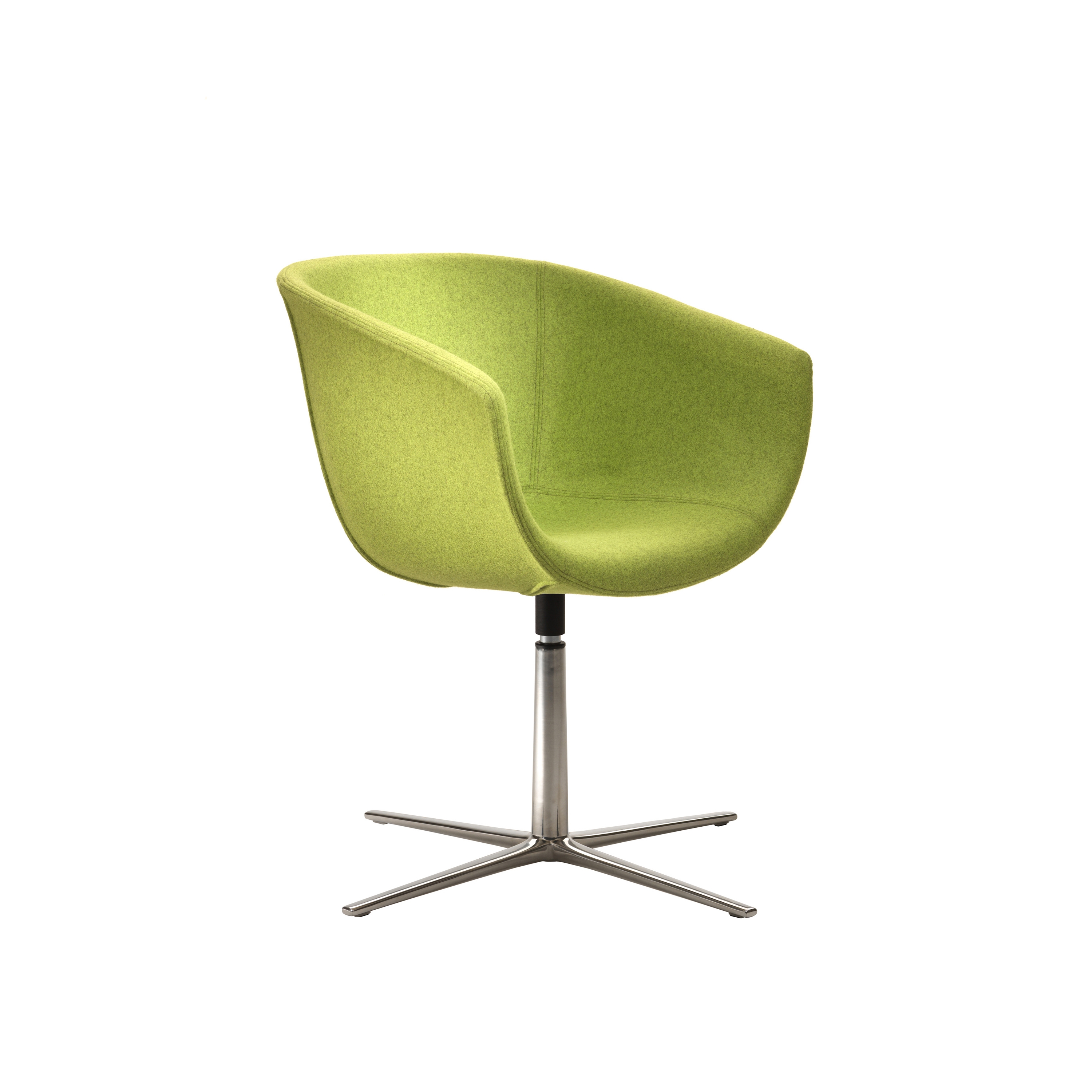 Display product Derby | 4 star swivel base in die-cast alumnium, upholstered from manufacturer Segis