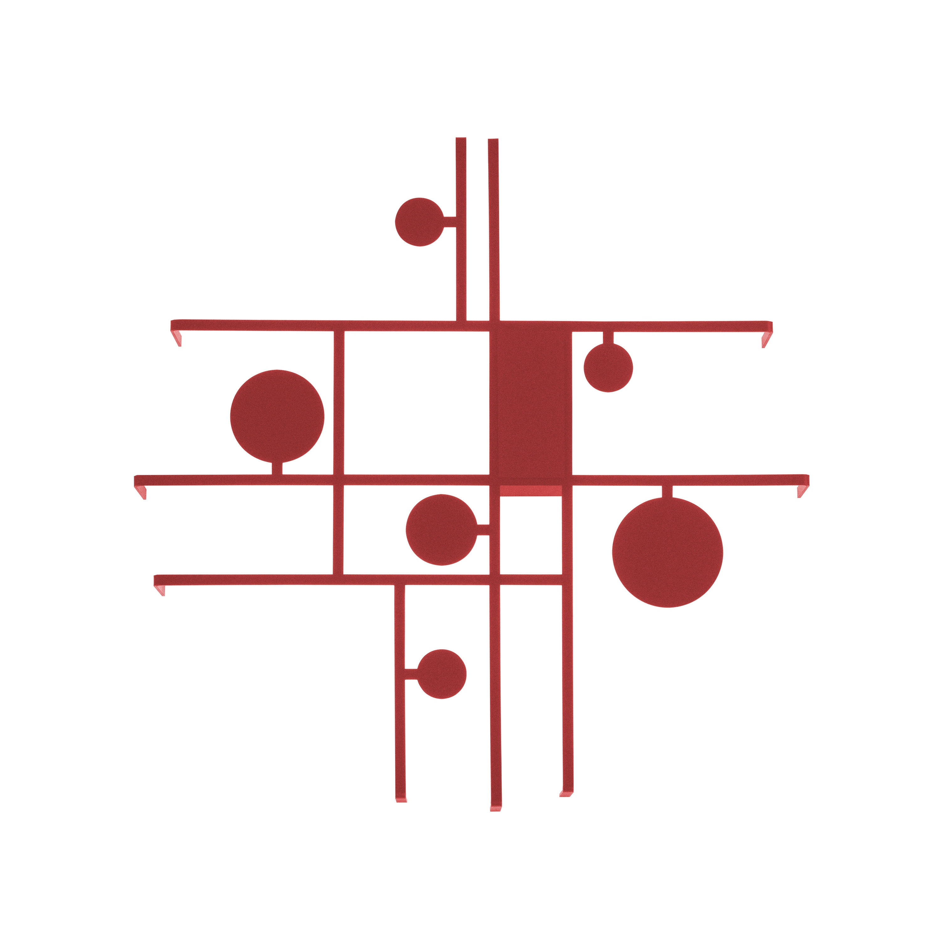 Manifesto ceiling lamp earth red