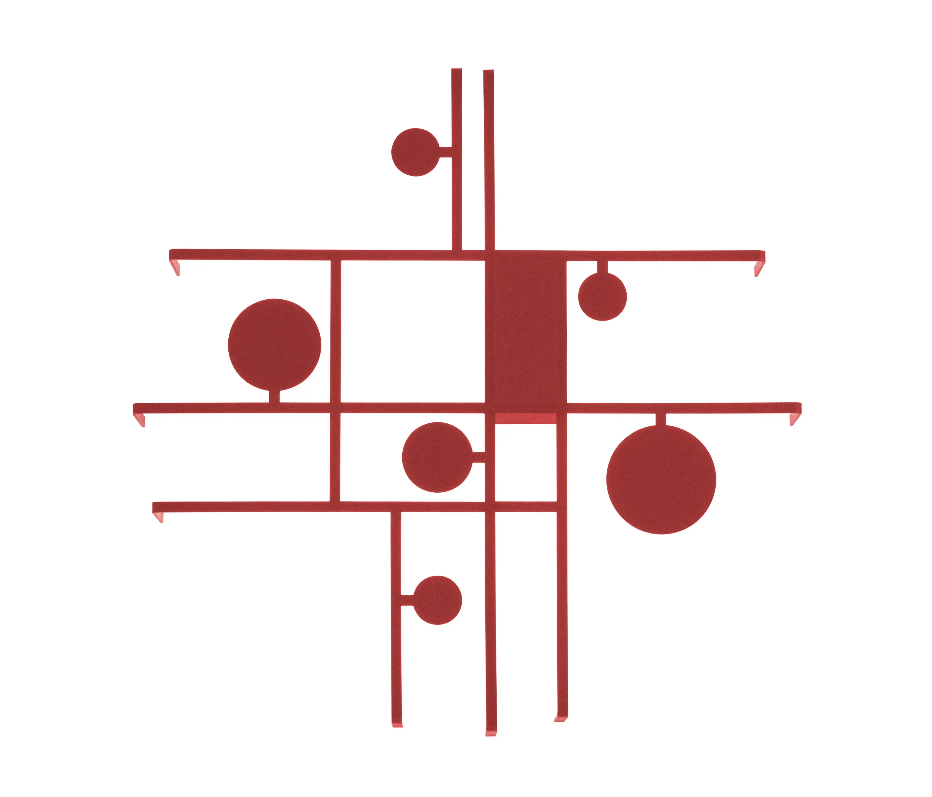 Axolight - Manifesto ceiling lamp earth red