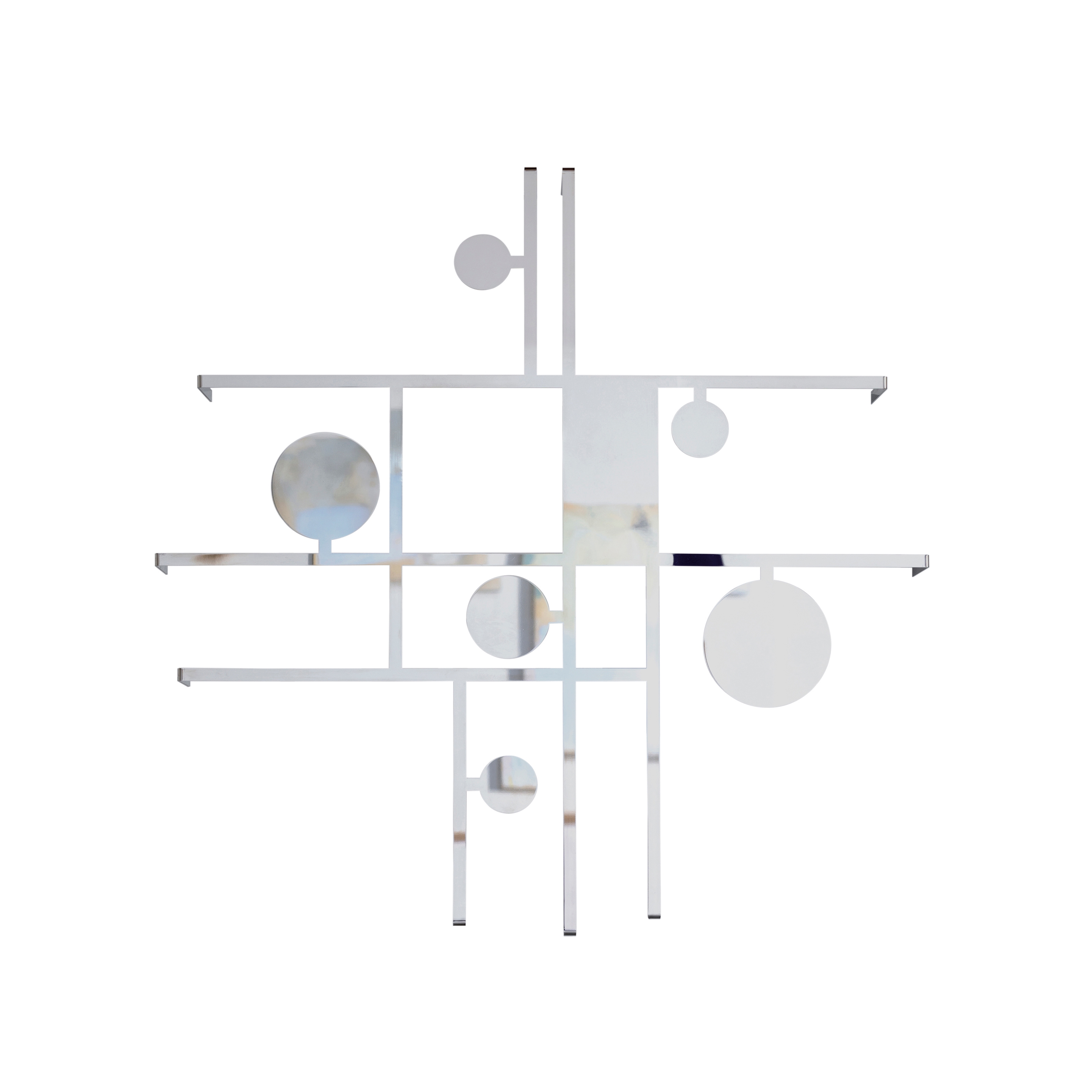 Manifesto ceiling lamp mirrored steel