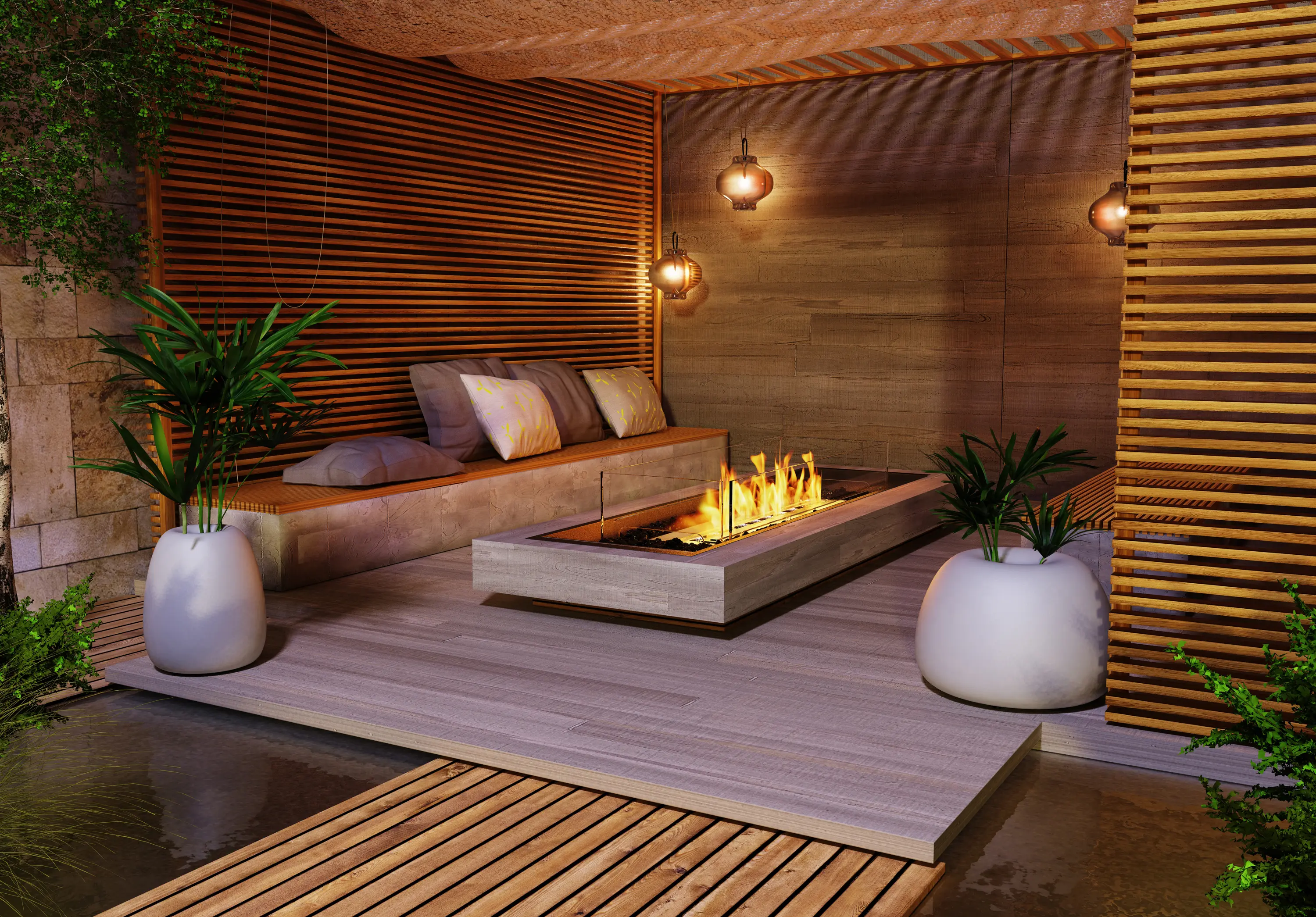 EcoSmart Fire - Linear Curved 65