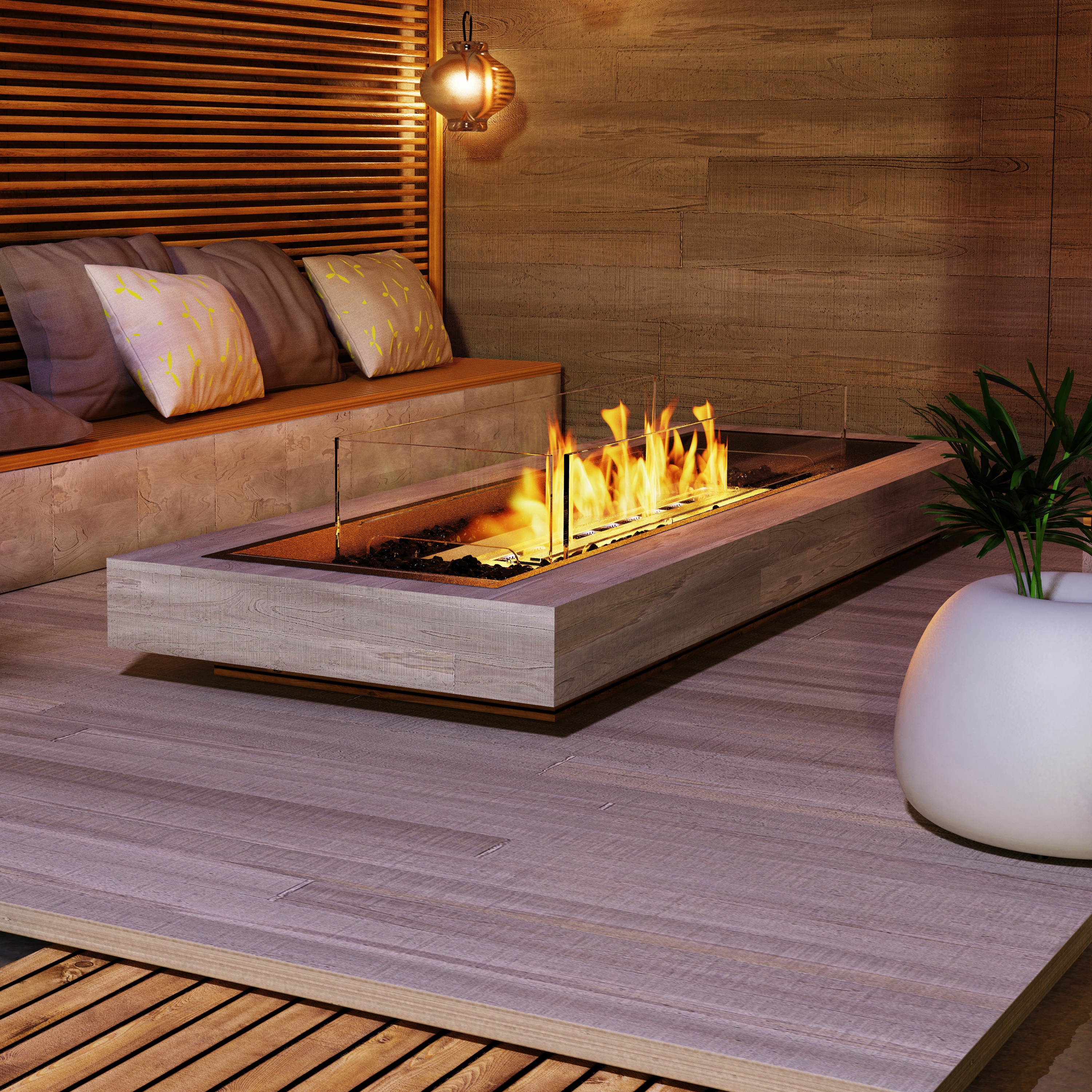 Display product Linear Curved 65 from manufacturer EcoSmart Fire