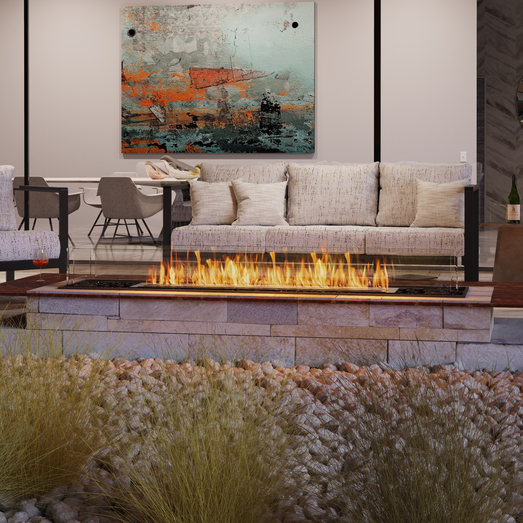 Vertoon produk Flex 68BN van vervaardiger EcoSmart Fire