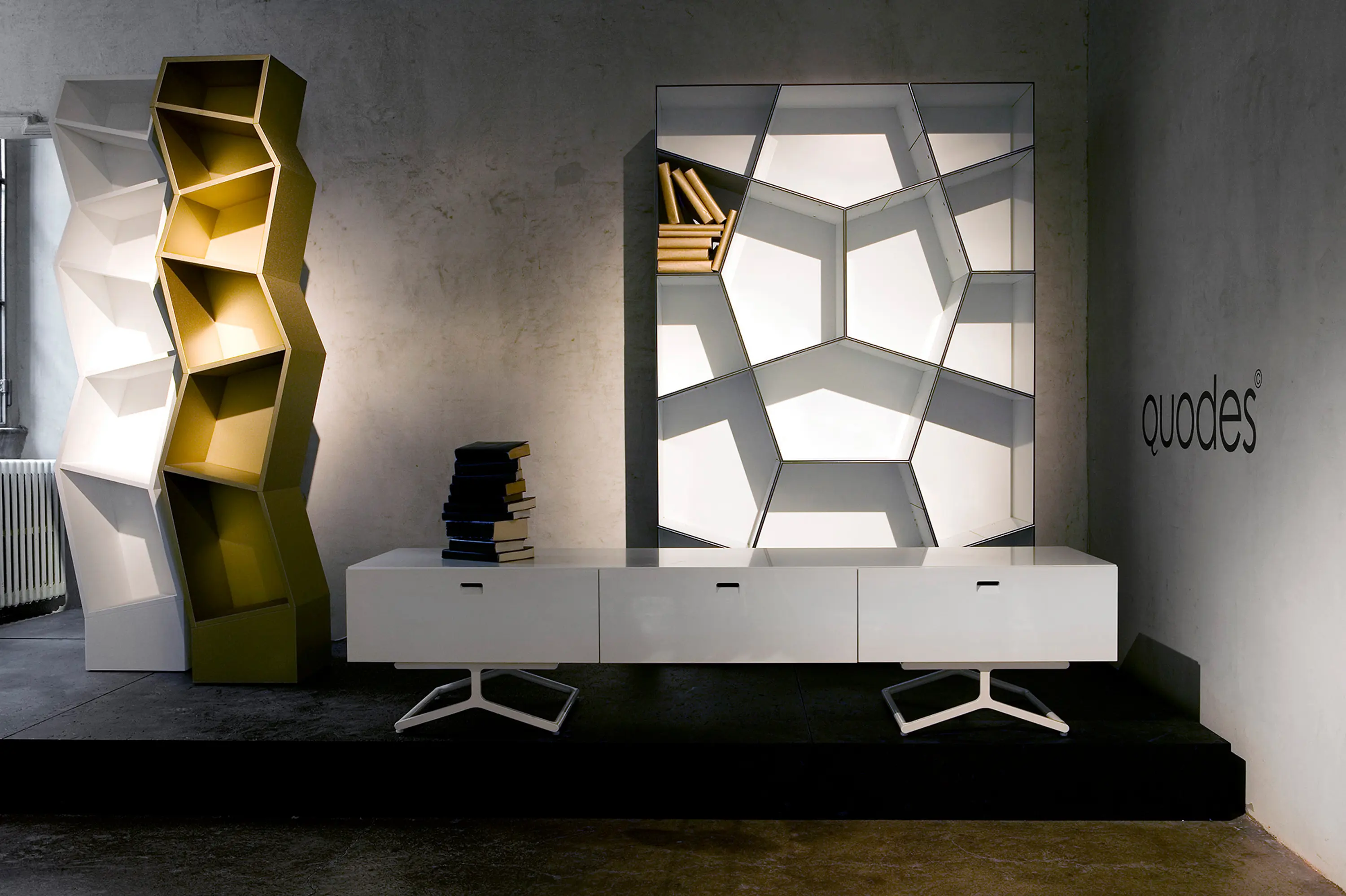 Quodes - Pattern bookcases