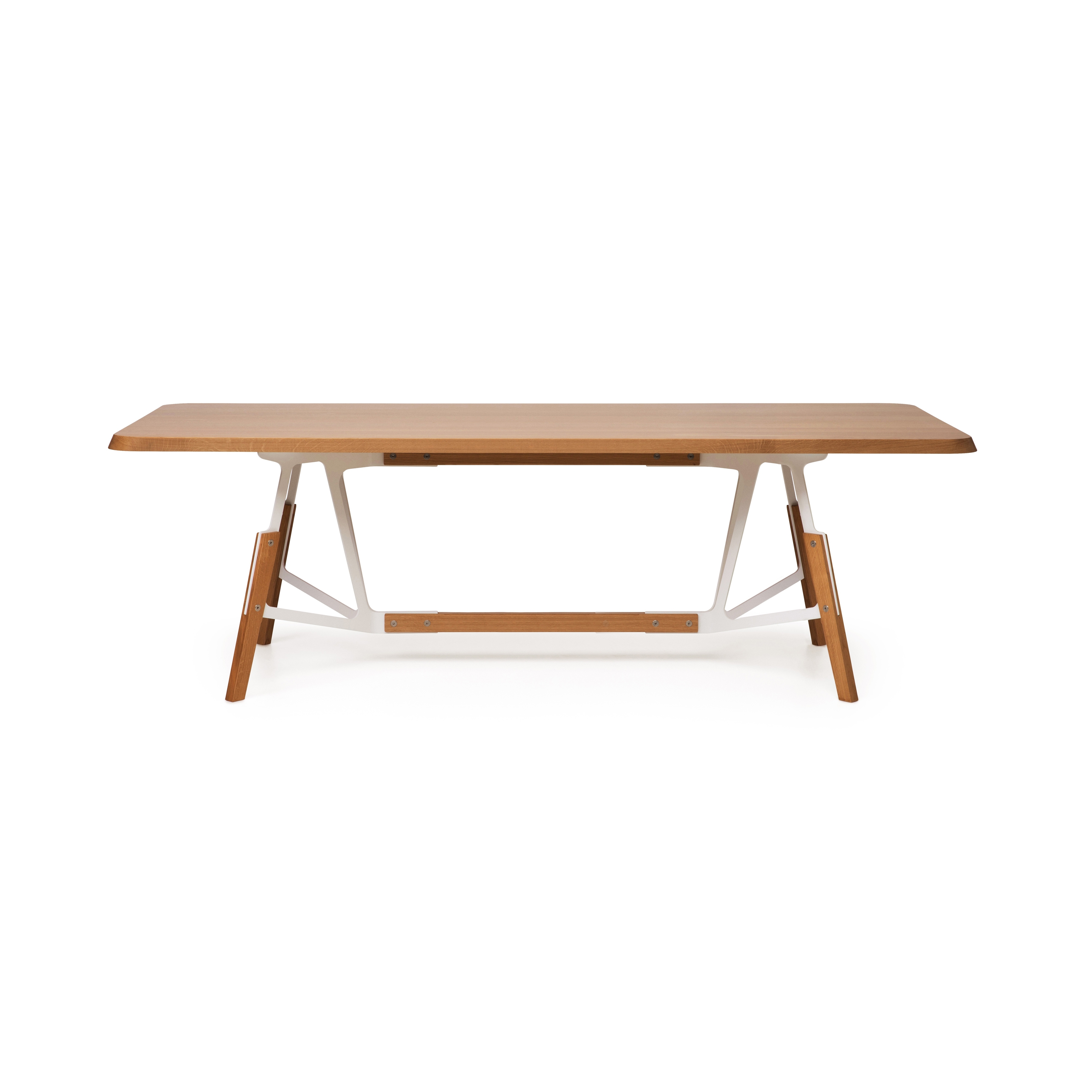 Stammtisch rectangular table, solid wood tabletop