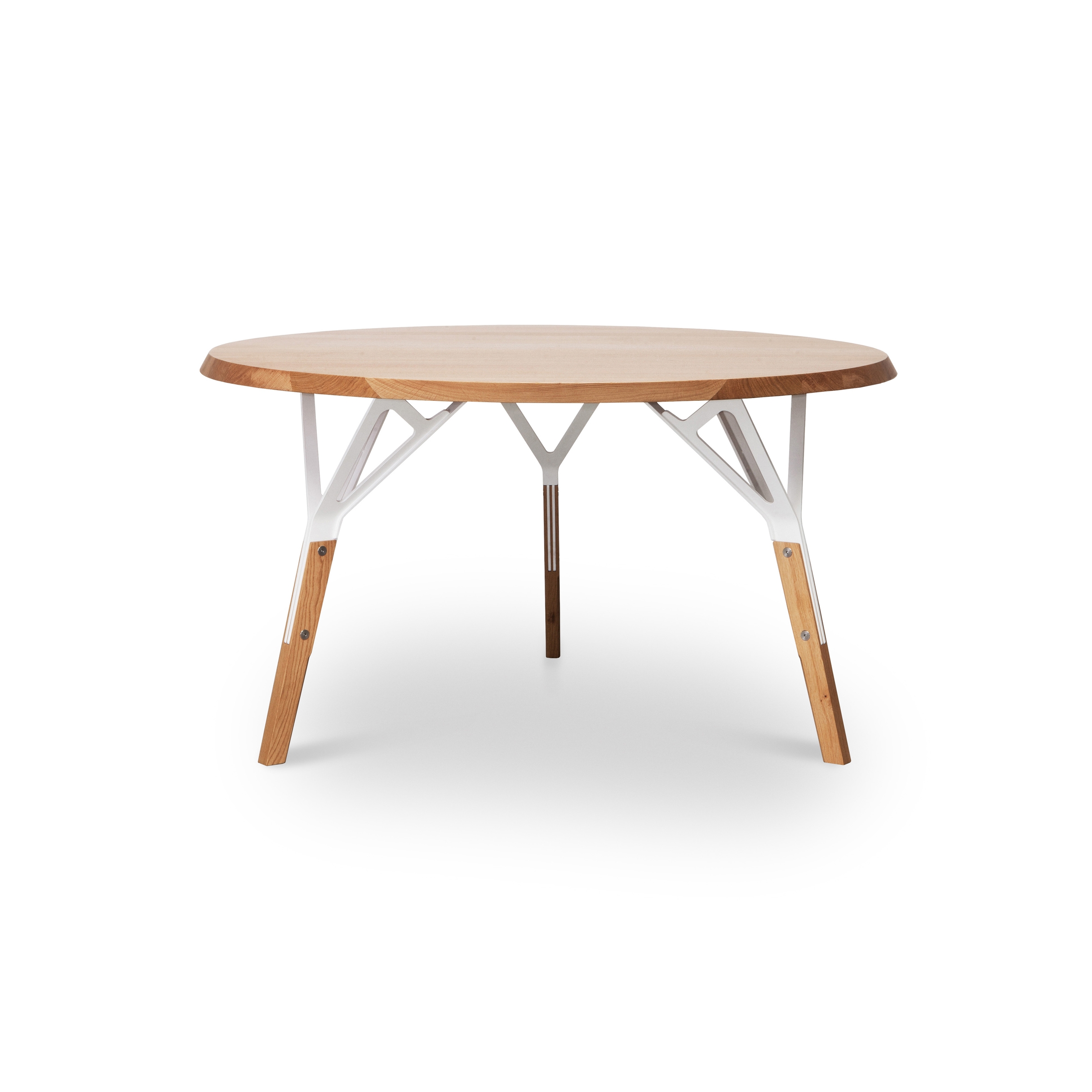 Stammtisch round table, solid wood tabletop