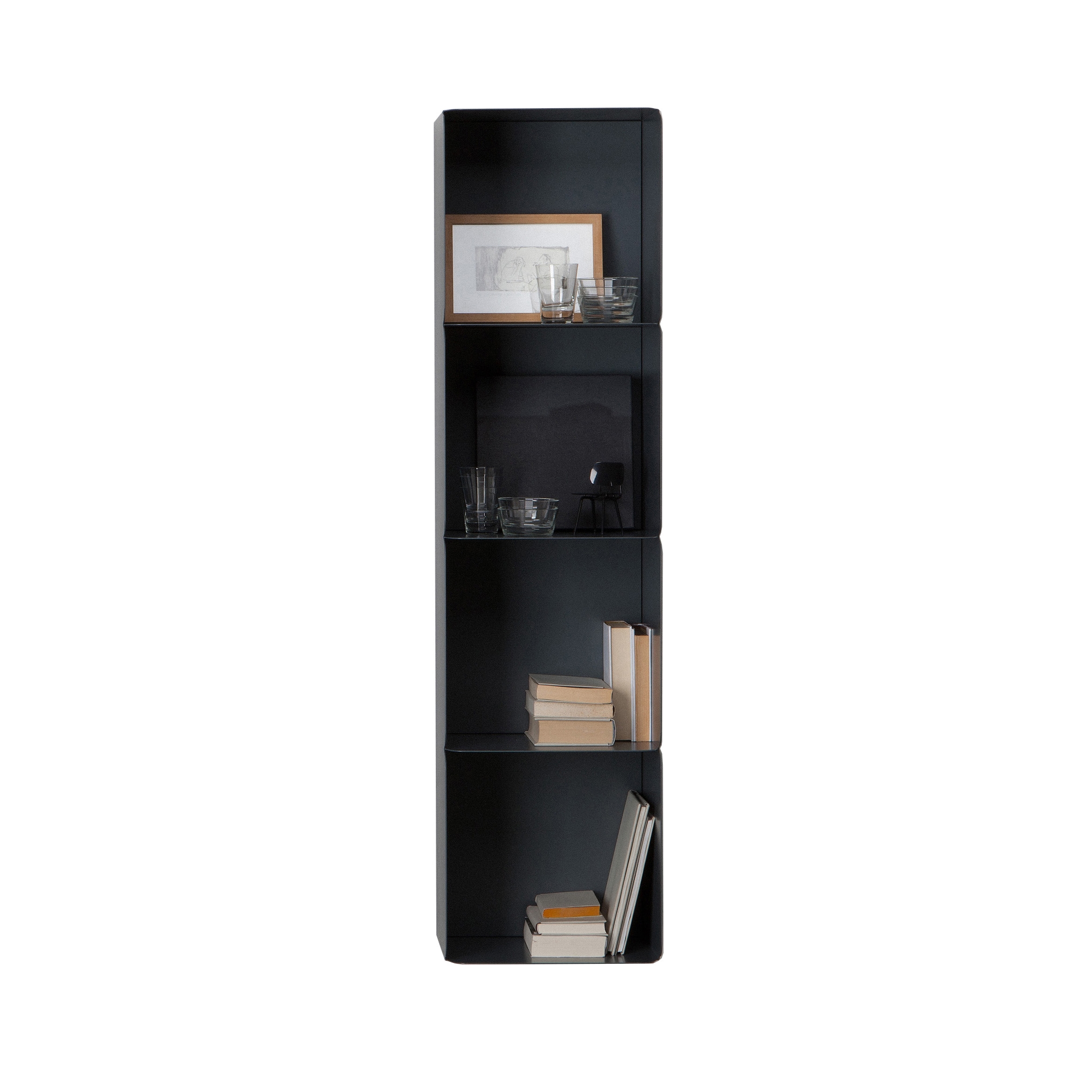 Display product Collar bookcases | freestanding or wallmounted from manufacturer Quodes