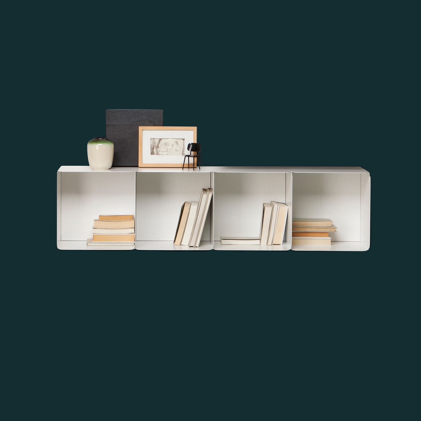 Collar bookcases | freestanding or wallmounted
