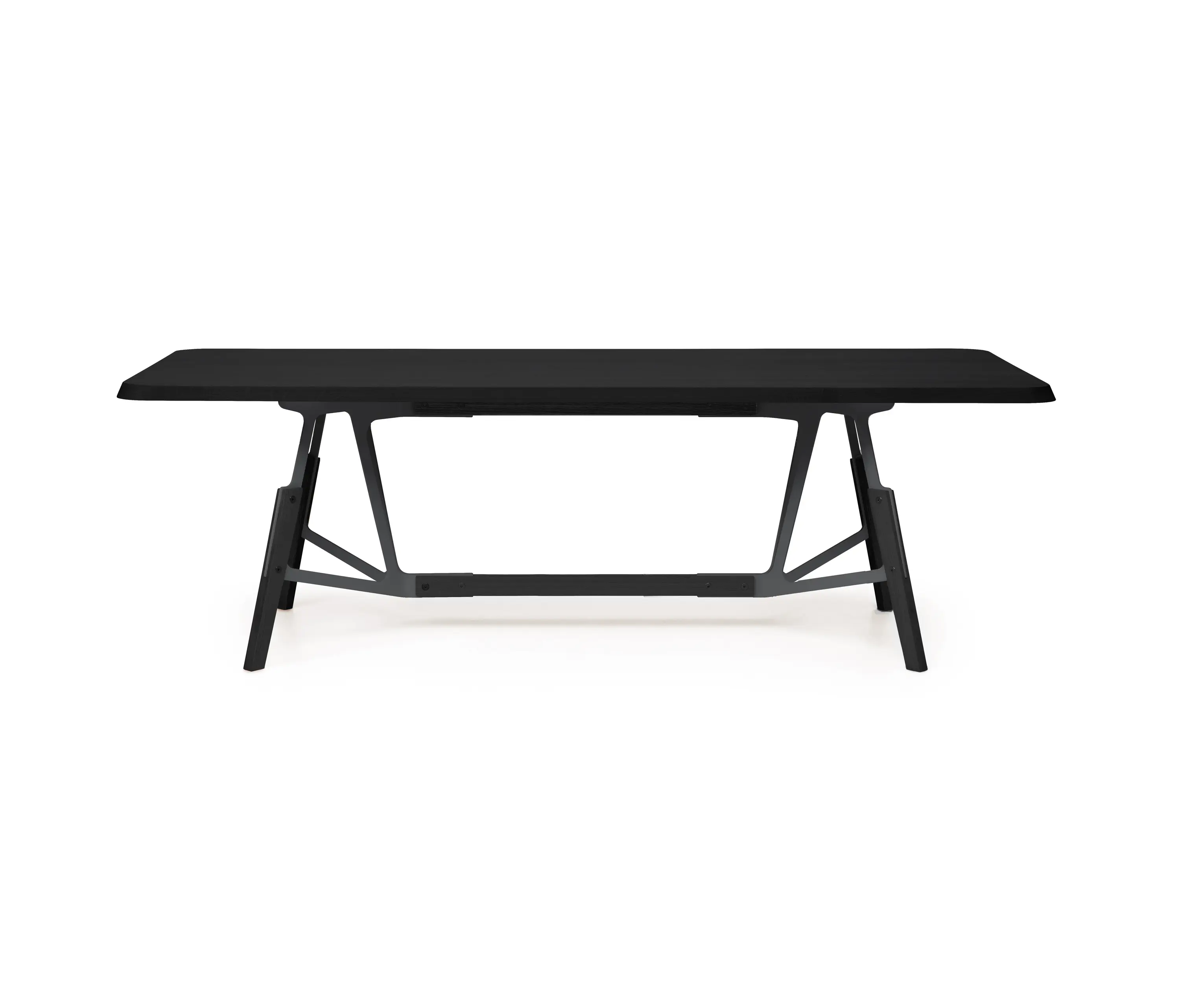 Quodes - Stammtisch rectangular table, solid wood tabletop