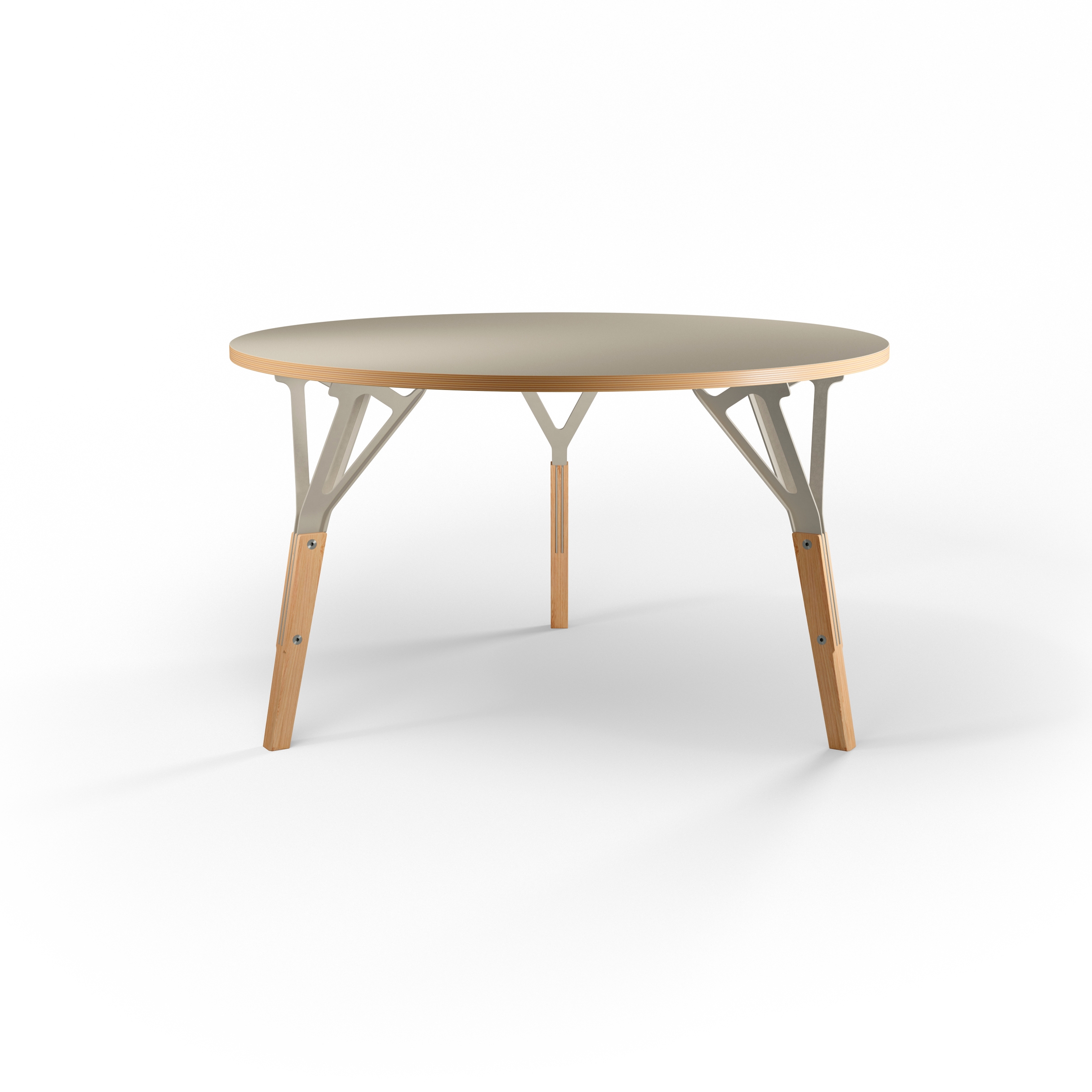 Display product Stammtisch round table, plywood top from manufacturer Quodes