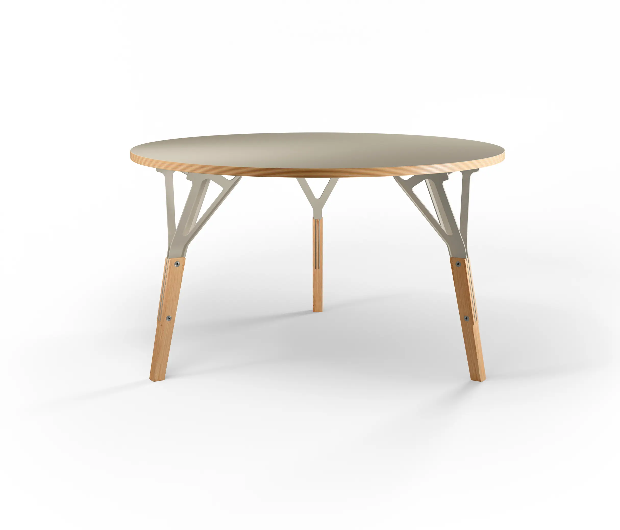 STAMMTISCH ROUND TABLE, PLYWOOD TOP - Dining tables from Quodes ...