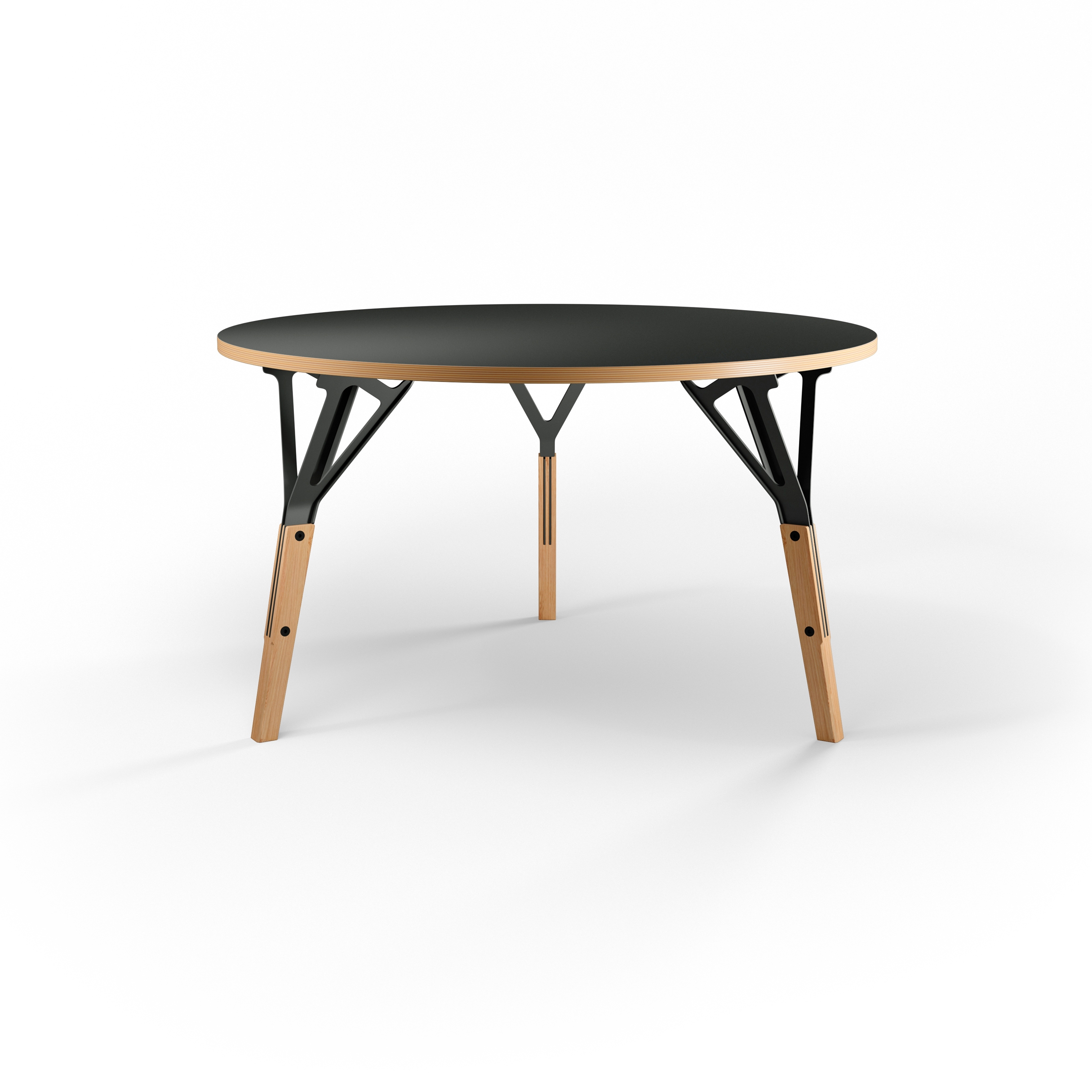 Stammtisch round table, plywood top