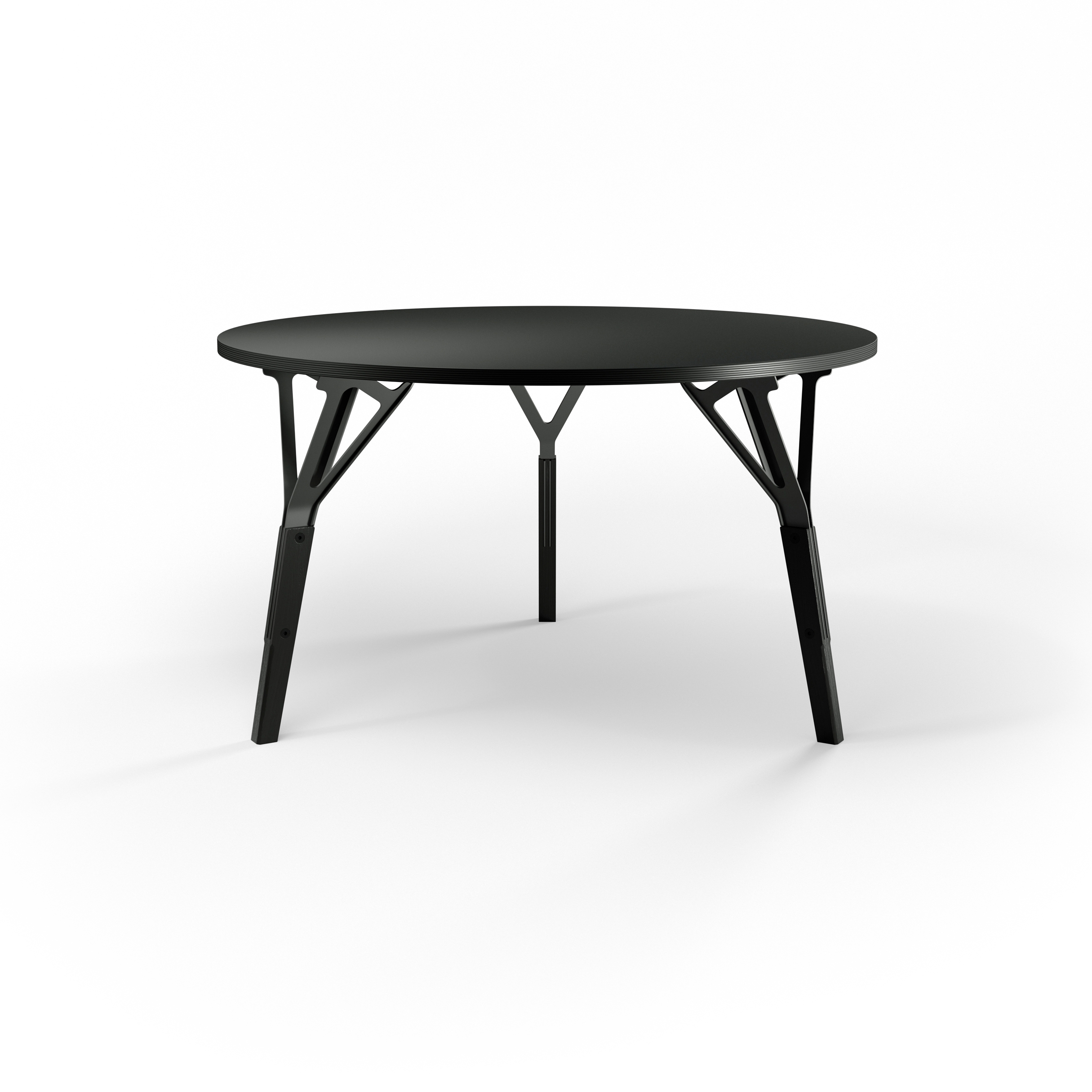 Stammtisch round table, plywood top