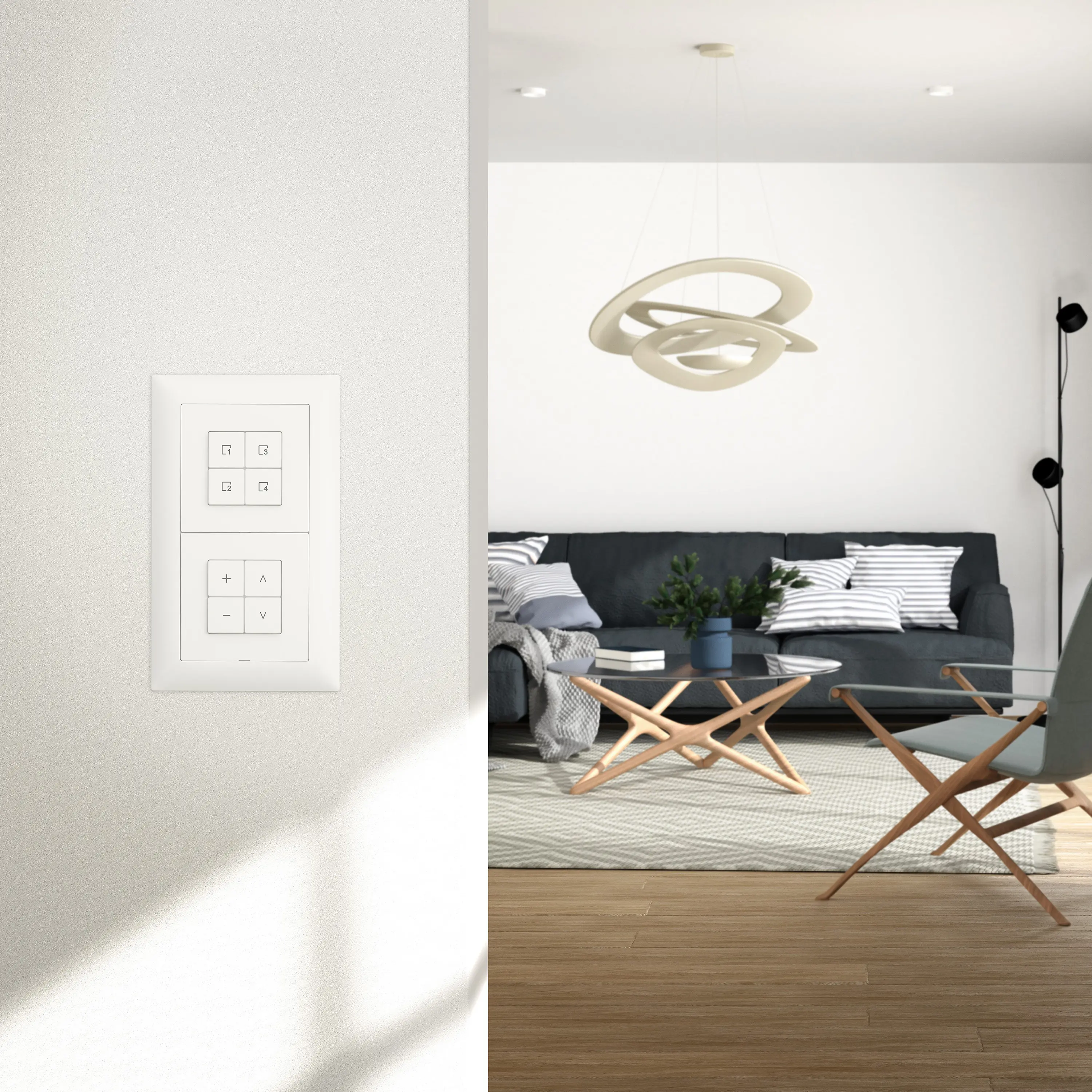 Feller - Wiser | EDIZIO.liv Variateur universel LED Wiser scène