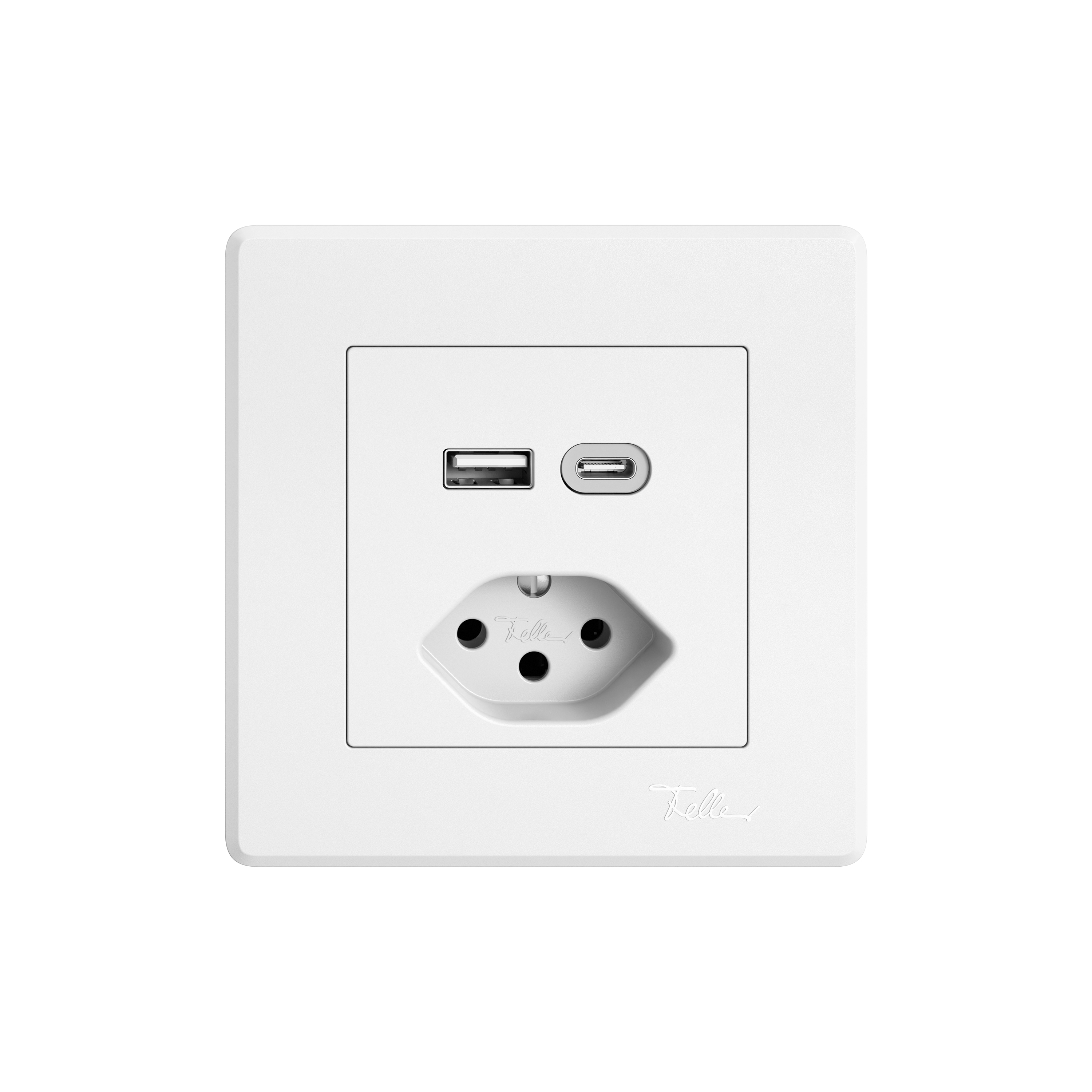 Display product USB-Sockets | EDIZIO.liv USB-Socket, typ 13, A&C from manufacturer Feller