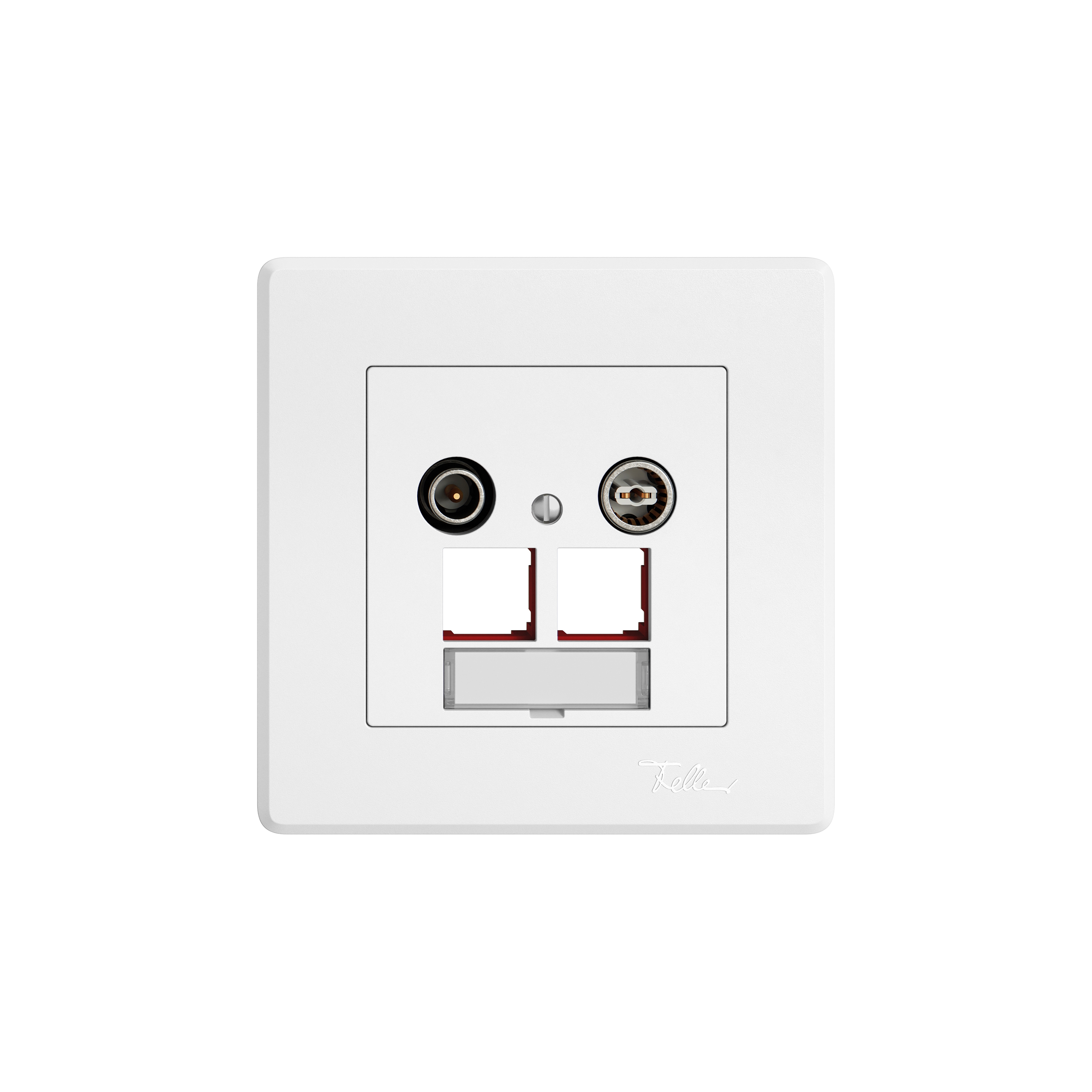 Display product Communication and network technology | EDIZIO.liv EASYNET Multimedia socket from manufacturer Feller