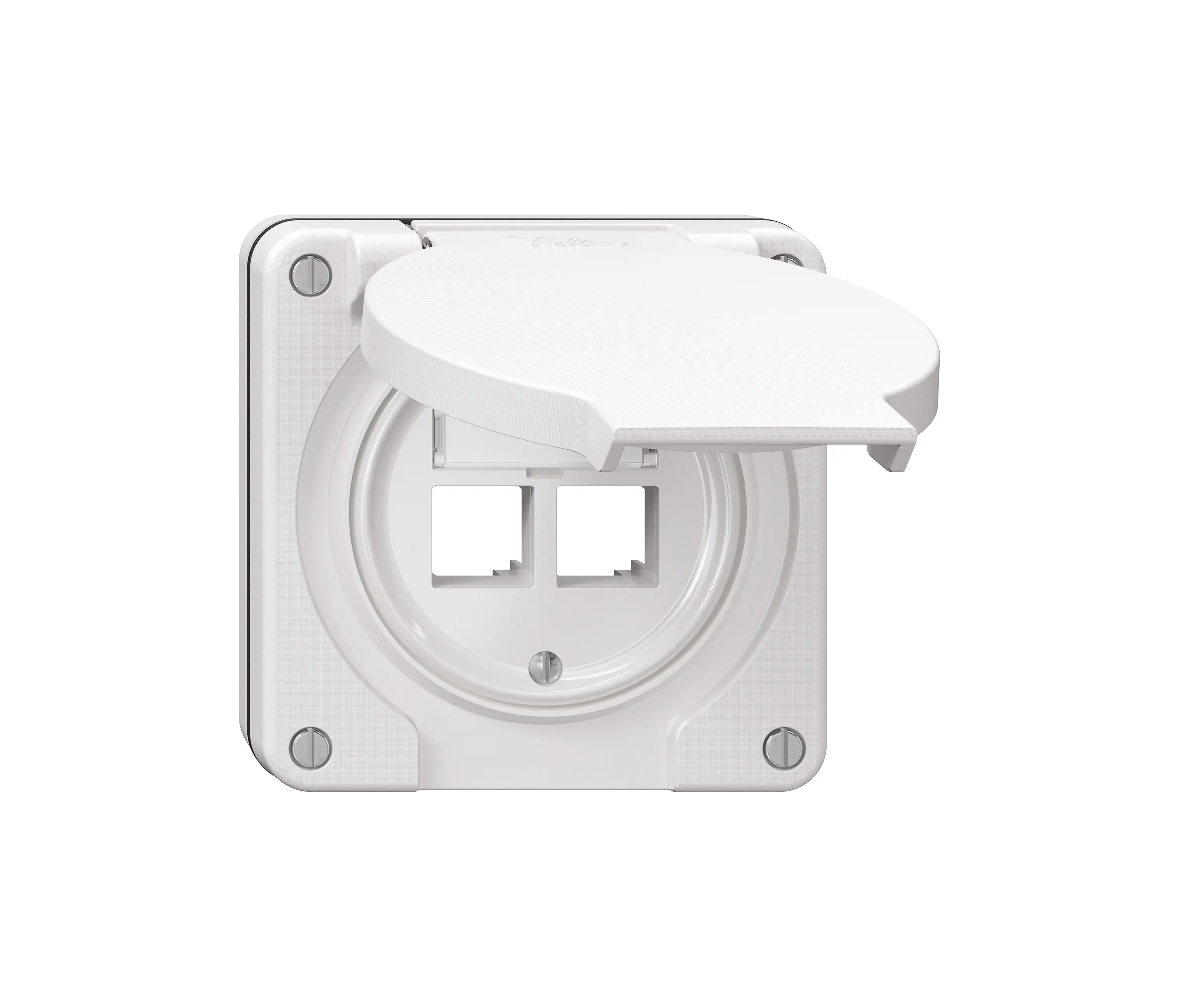 Feller - NEVO EASYNET mounting set S-One white