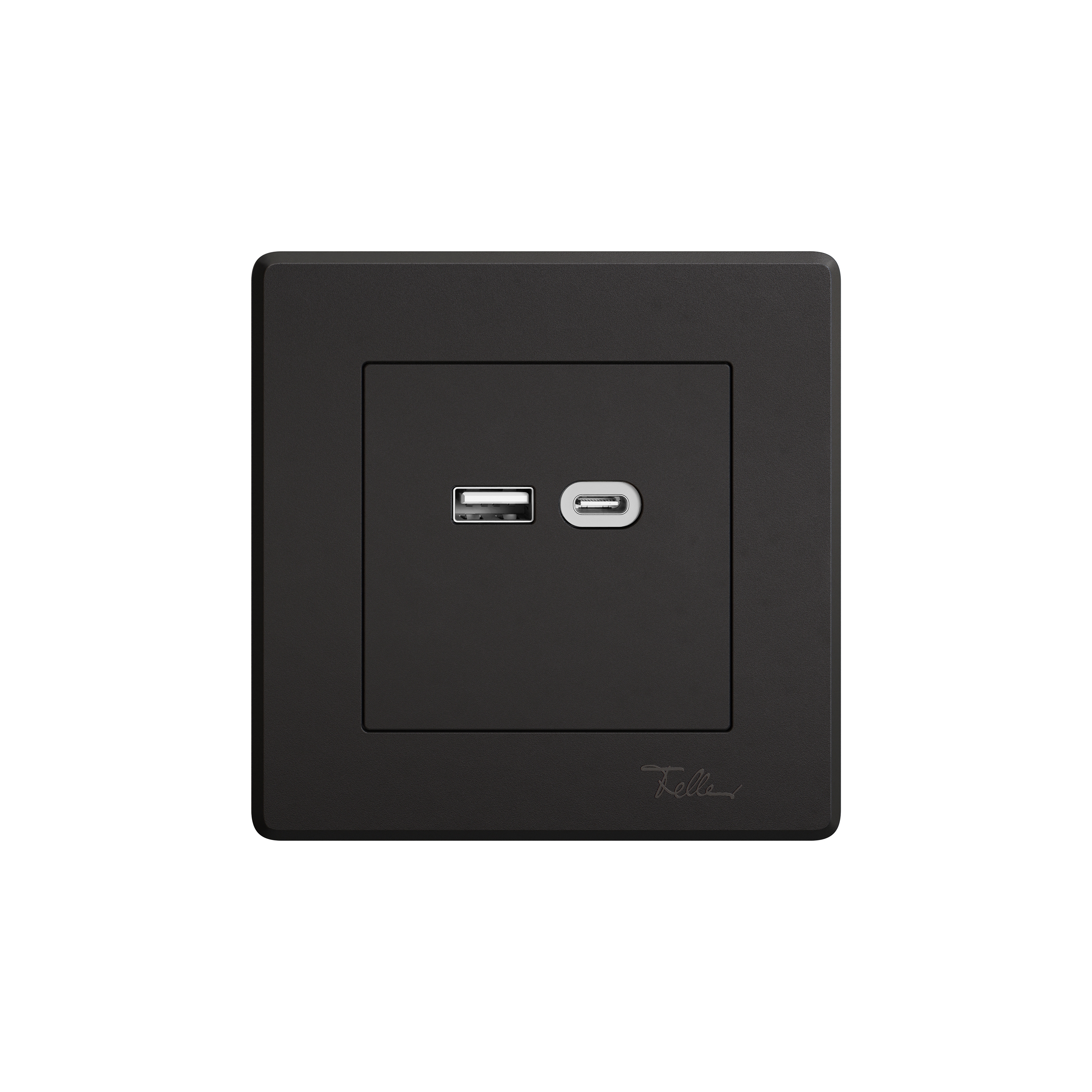 Mostrar el producto Switches, push buttons and sockets | EDIZIO.liv USB socket Typ 13, A&C black del fabricante Feller