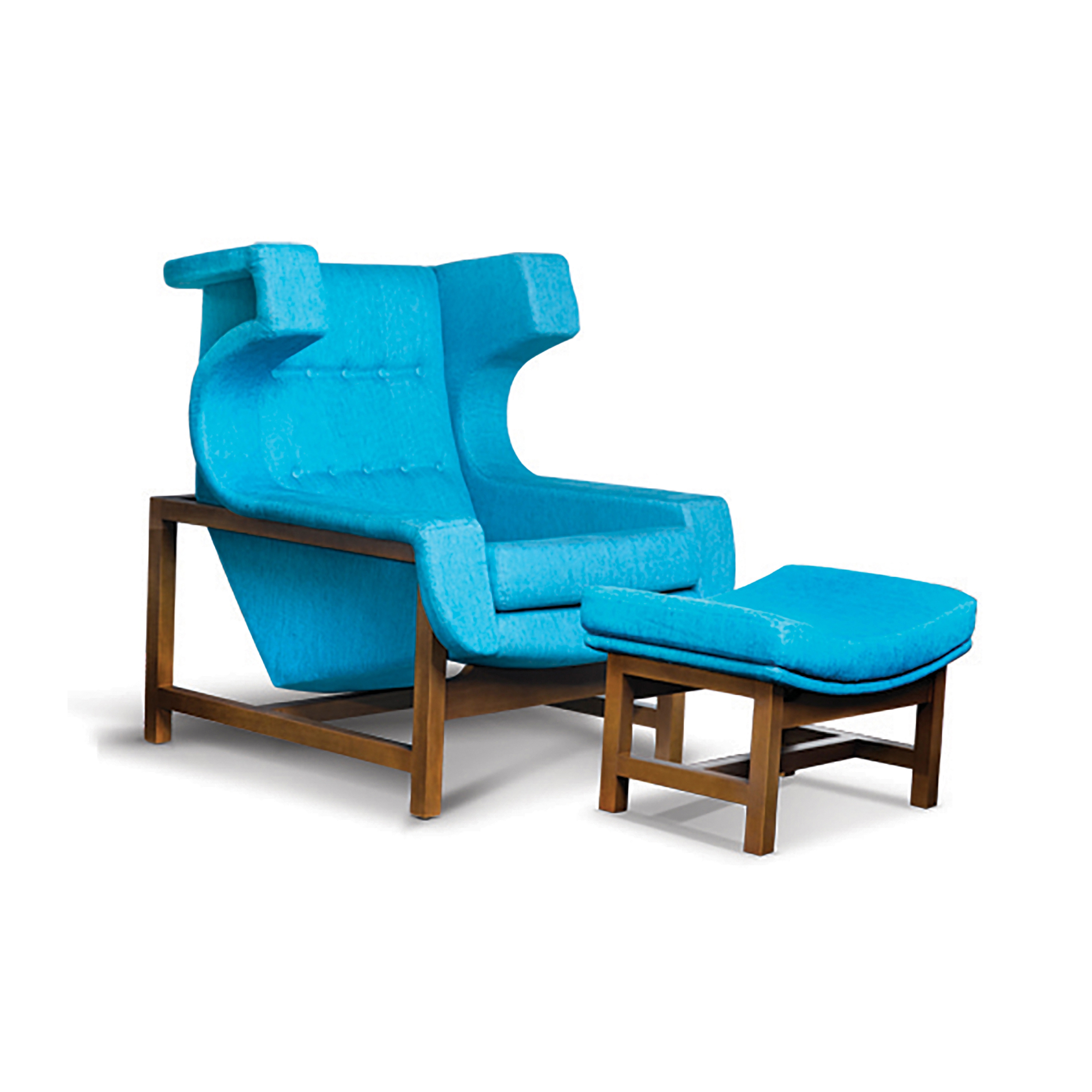 Vertoon produk Voltaire armchair⎟footstool van vervaardiger LinBrasil