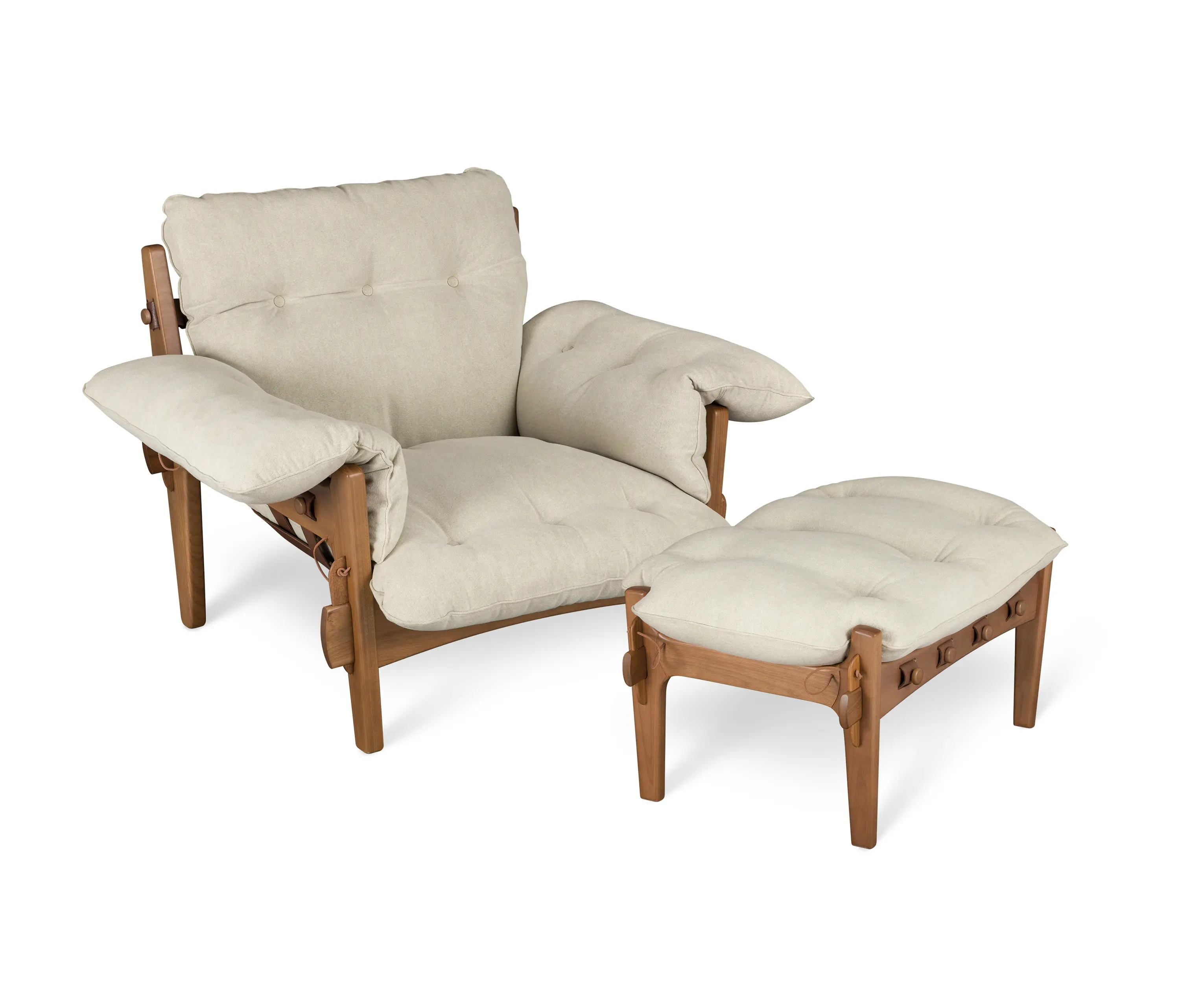 LinBrasil - Moleca armchair⎟footstool