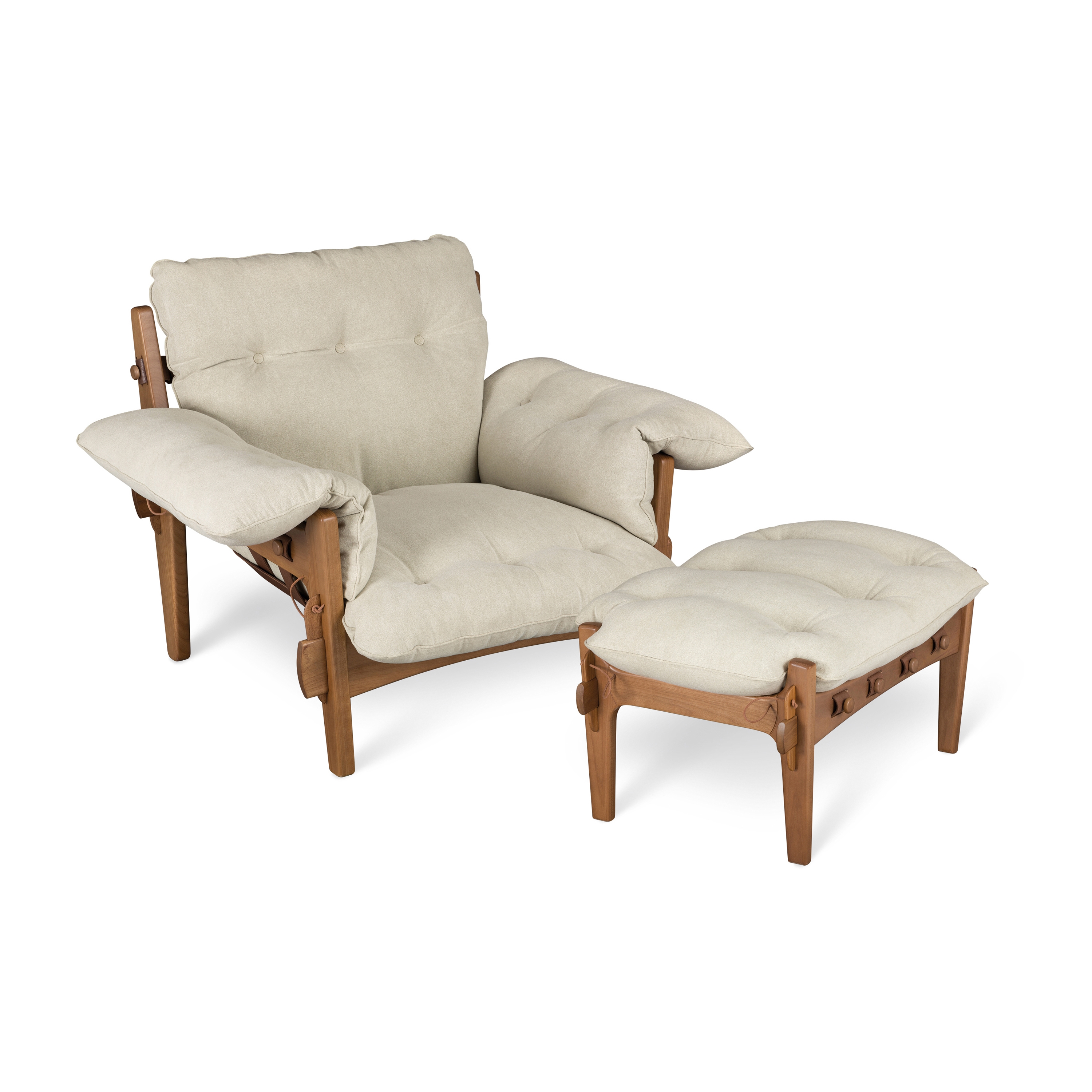 Afficher le produit Moleca armchair⎟footstool du fabricant LinBrasil
