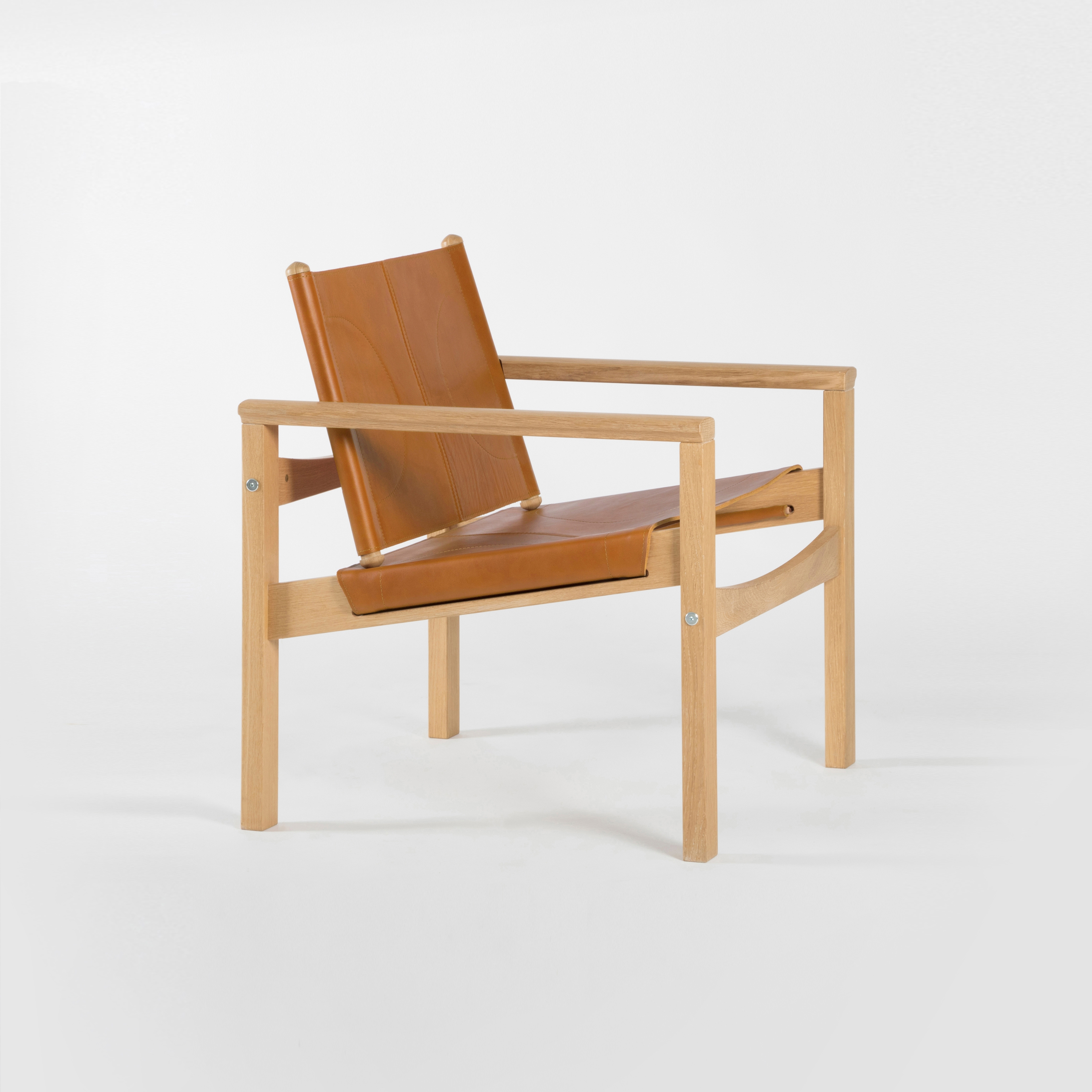 PegLev Armchair - Oak/Whisky