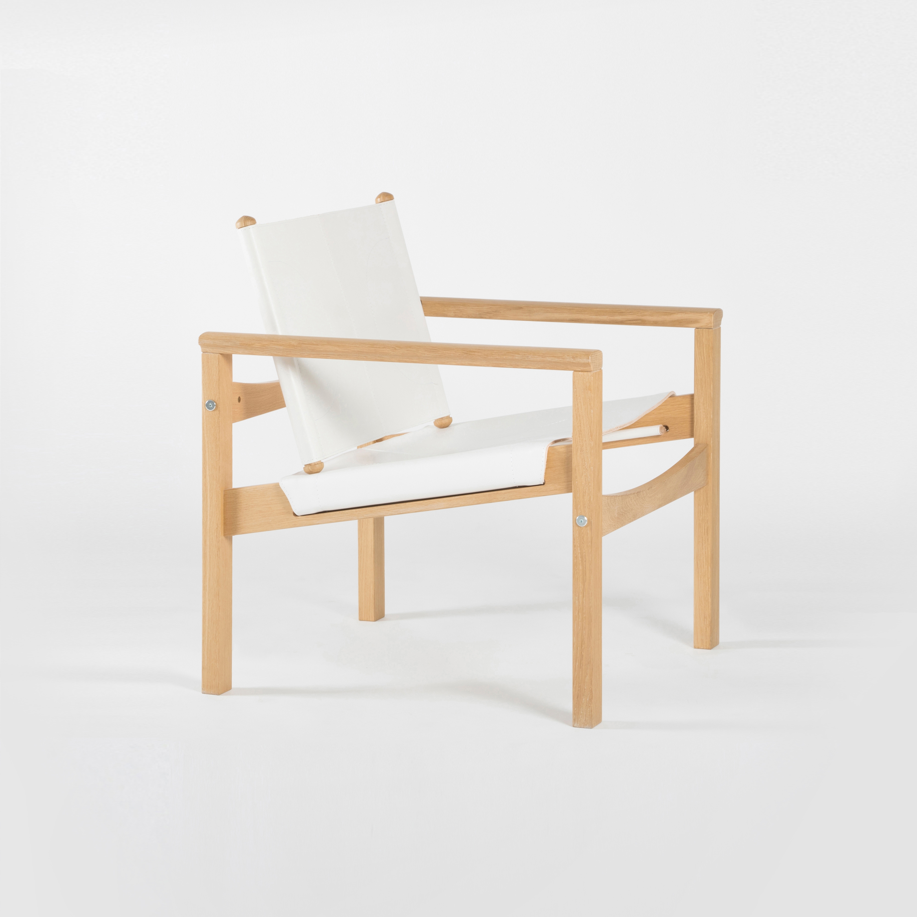PegLev Armchair - Oak/White
