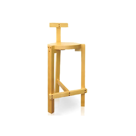 Produkt Girafa barstool in massive tauari wood with footrest des Herstellers Barauna anzeigen