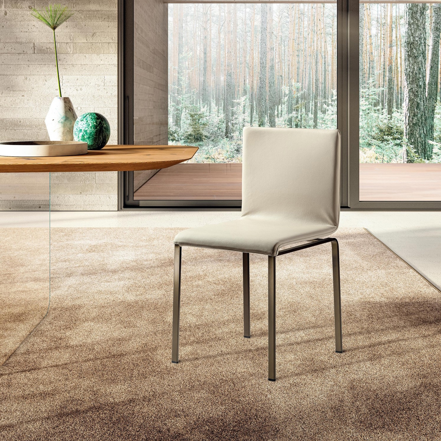 Produkt Dangla Chair - Tessuto liscio des Herstellers LAGO anzeigen