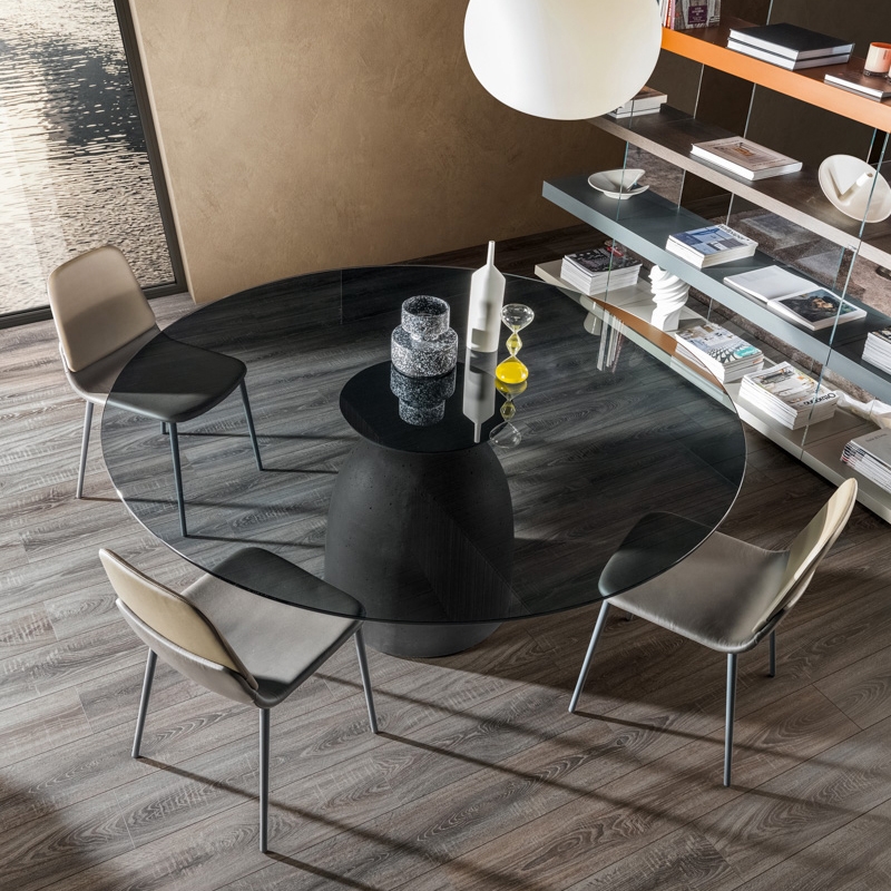 Mostrar el producto Mesa Janeiro - Grey smoked Glass 2390F del fabricante LAGO