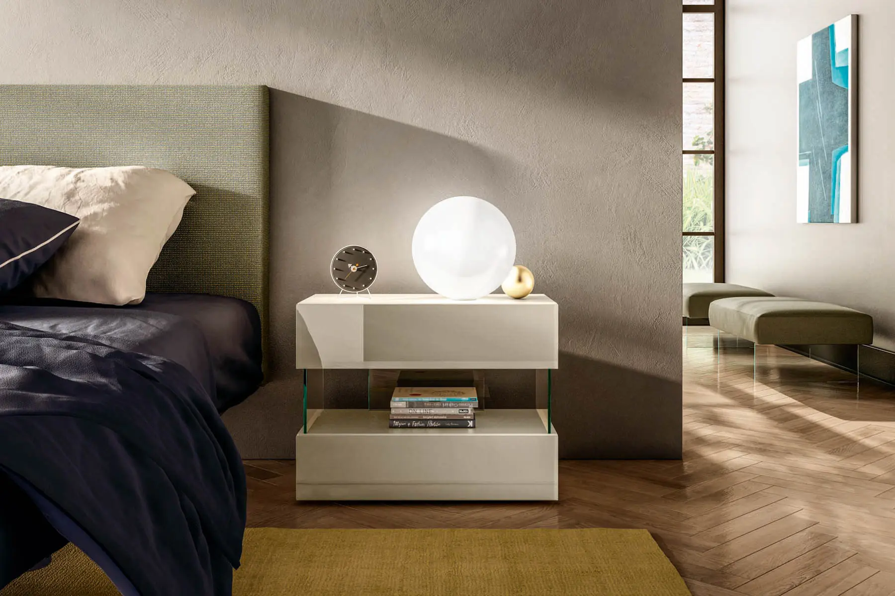 LAGO - Air Bedside Table - 0770