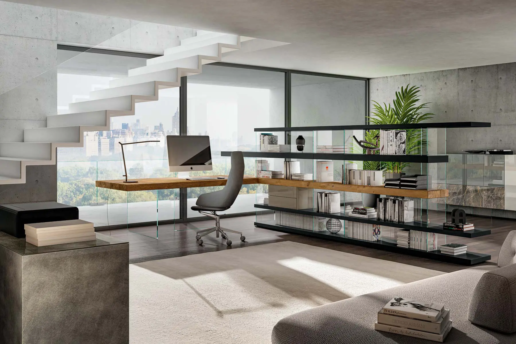 LAGO - Air Study Shelving - 1255
