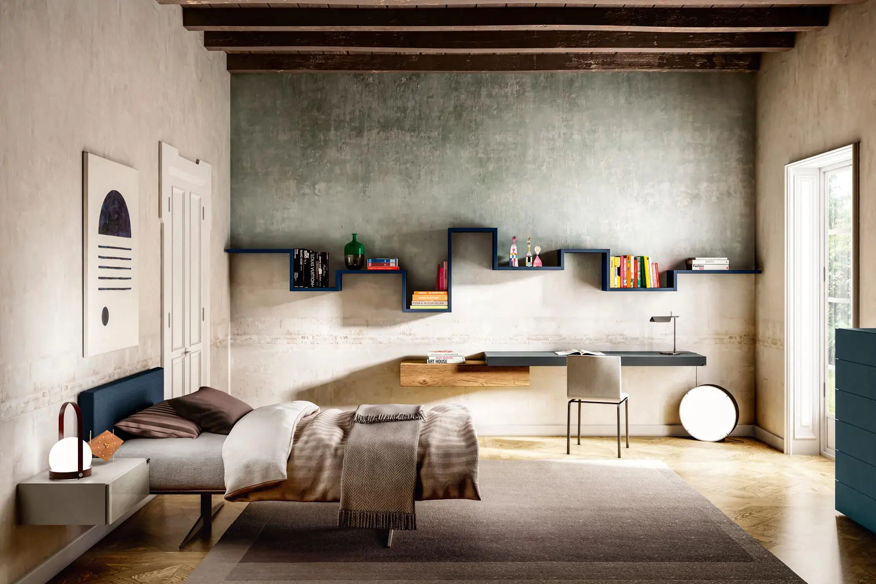LAGO - Letto singolo Steel