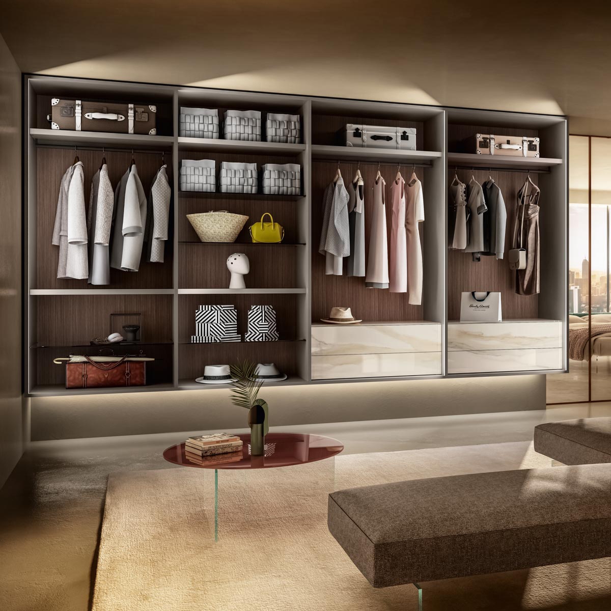 Display product Outfit Walk-in Closet - 1183 from manufacturer LAGO