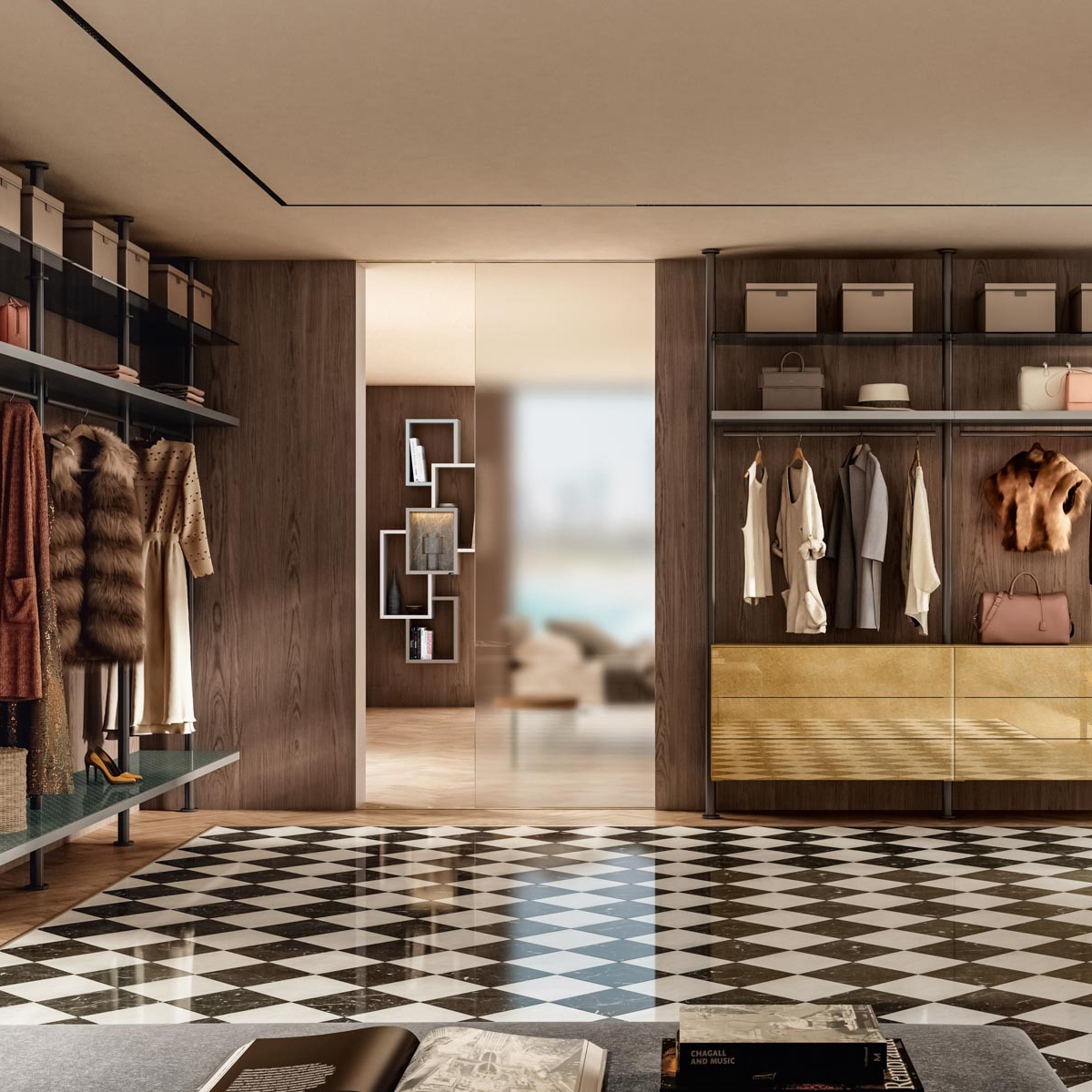 Display product Vista Walk-in Closet - 1185 from manufacturer LAGO