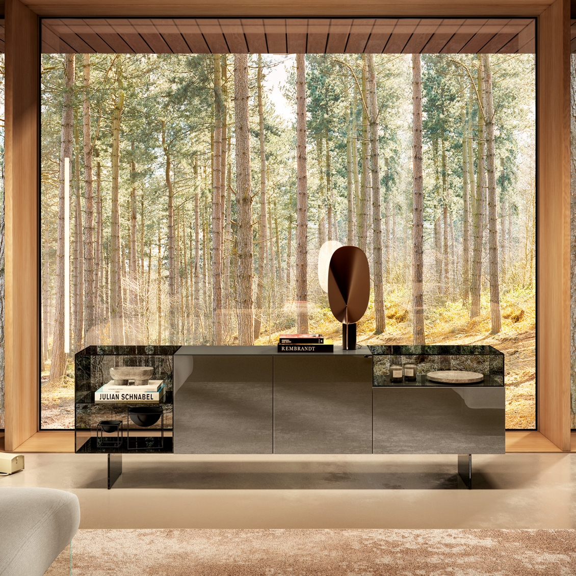Display product 36e8 Glass Sideboard - 1325 from manufacturer LAGO