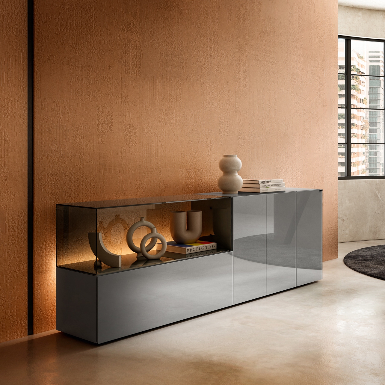 Display product 36e8 Glass Sideboard - 1336 from manufacturer LAGO