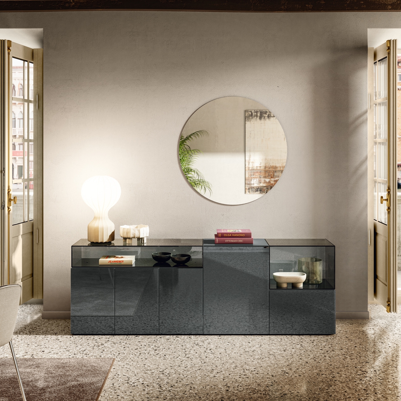 Display product 36e8 Glass Sideboard - 1338 from manufacturer LAGO