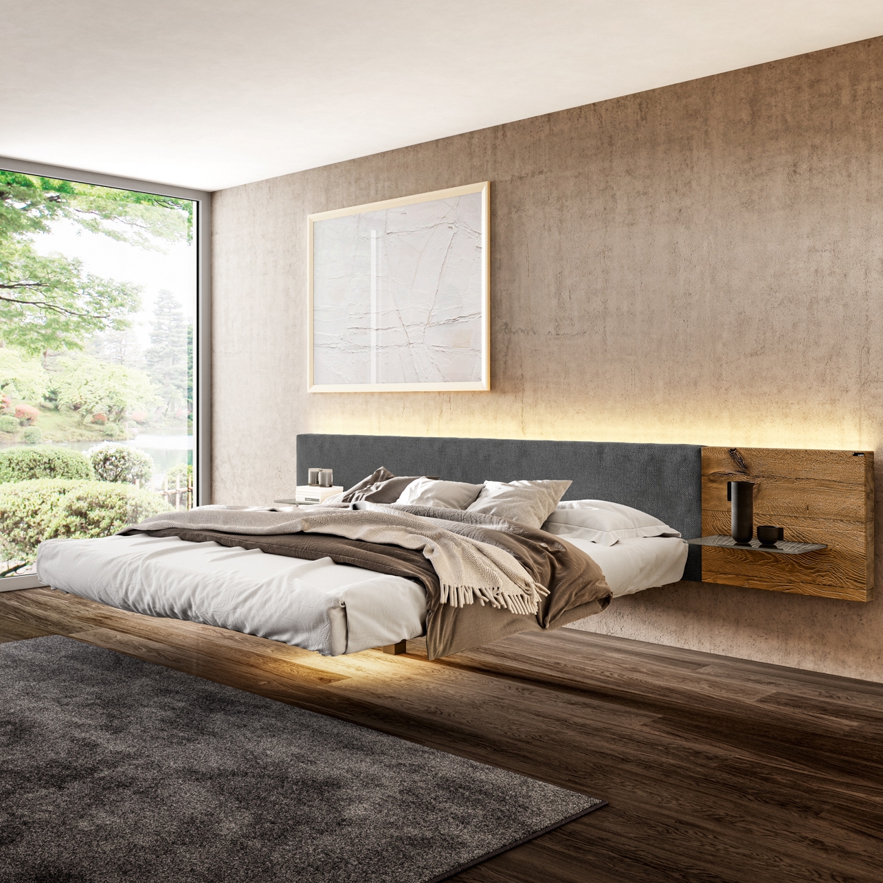 Display product Fluttua Bed - 1617 from manufacturer LAGO