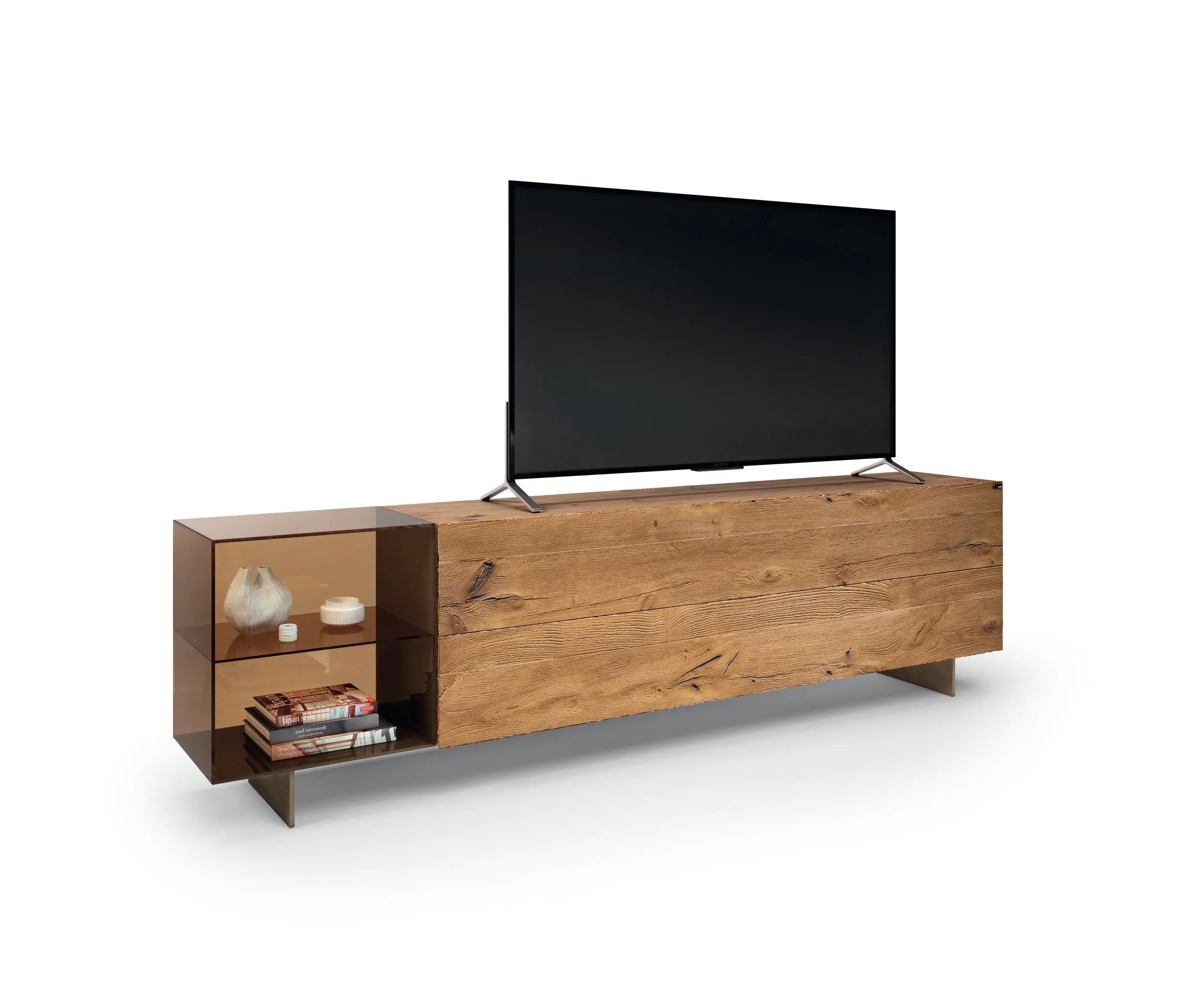 LAGO - 36e8 Glass TV Unit - 2660