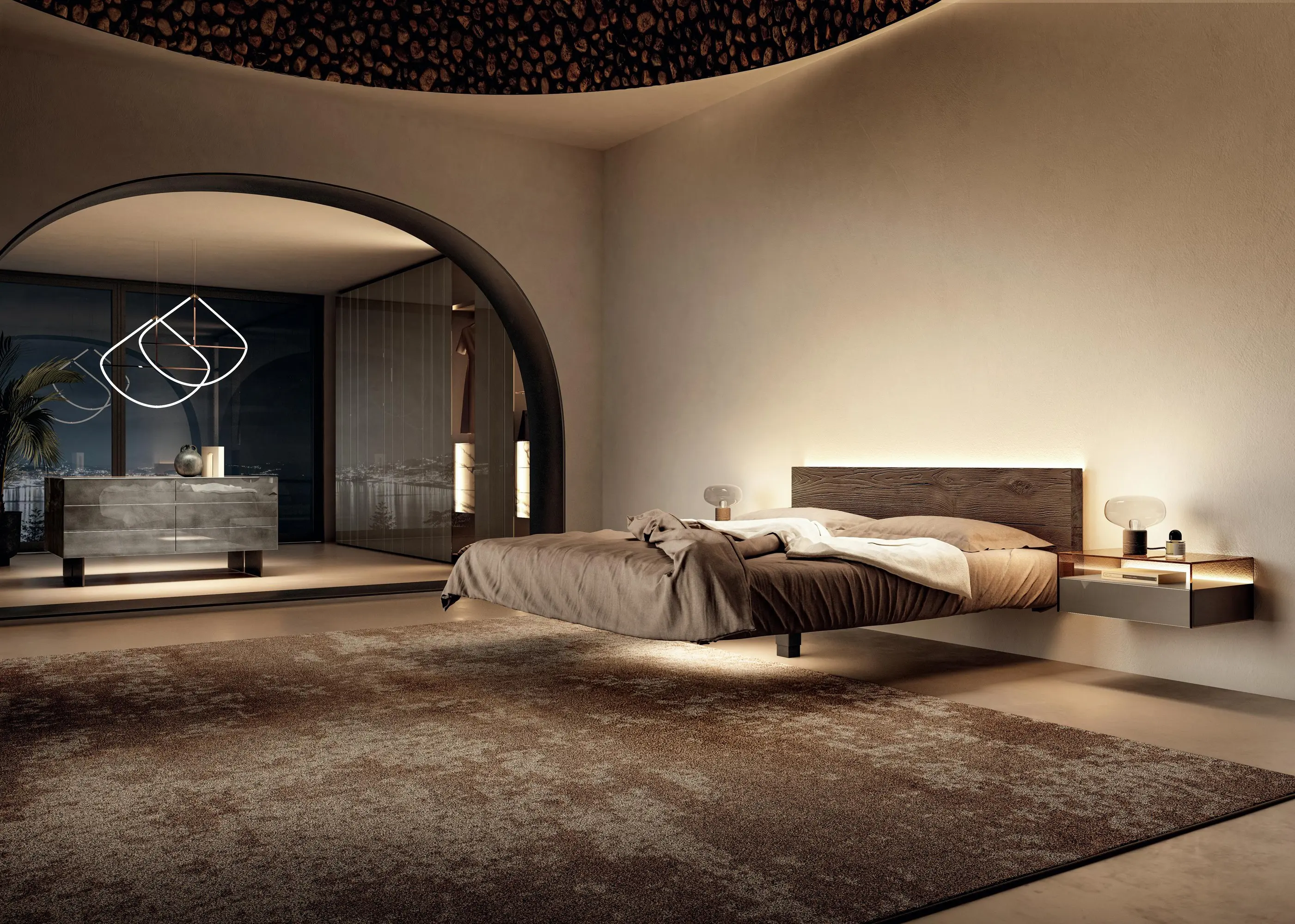 LAGO - Fluttua Wildwood Bed - 1621