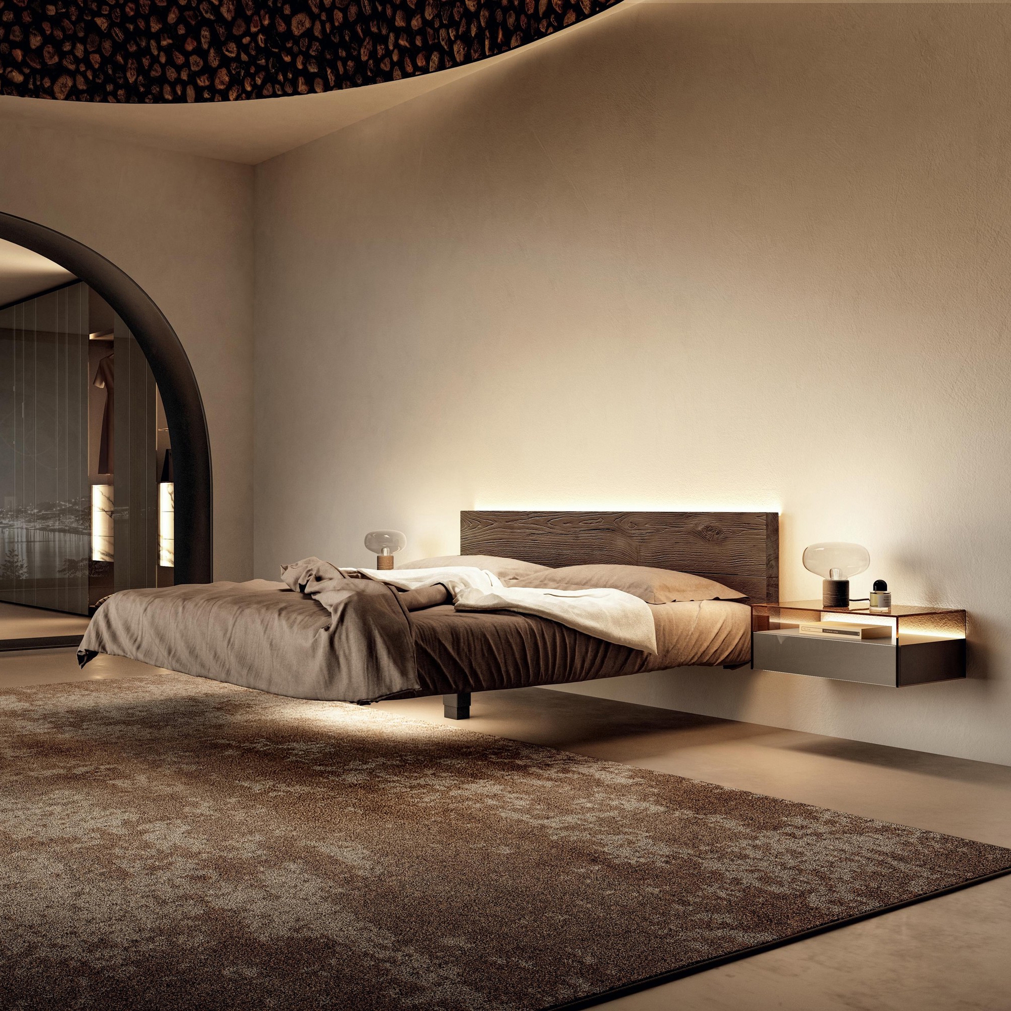 Mostrar el producto Cama Fluttua Wildwood - 1621 del fabricante LAGO