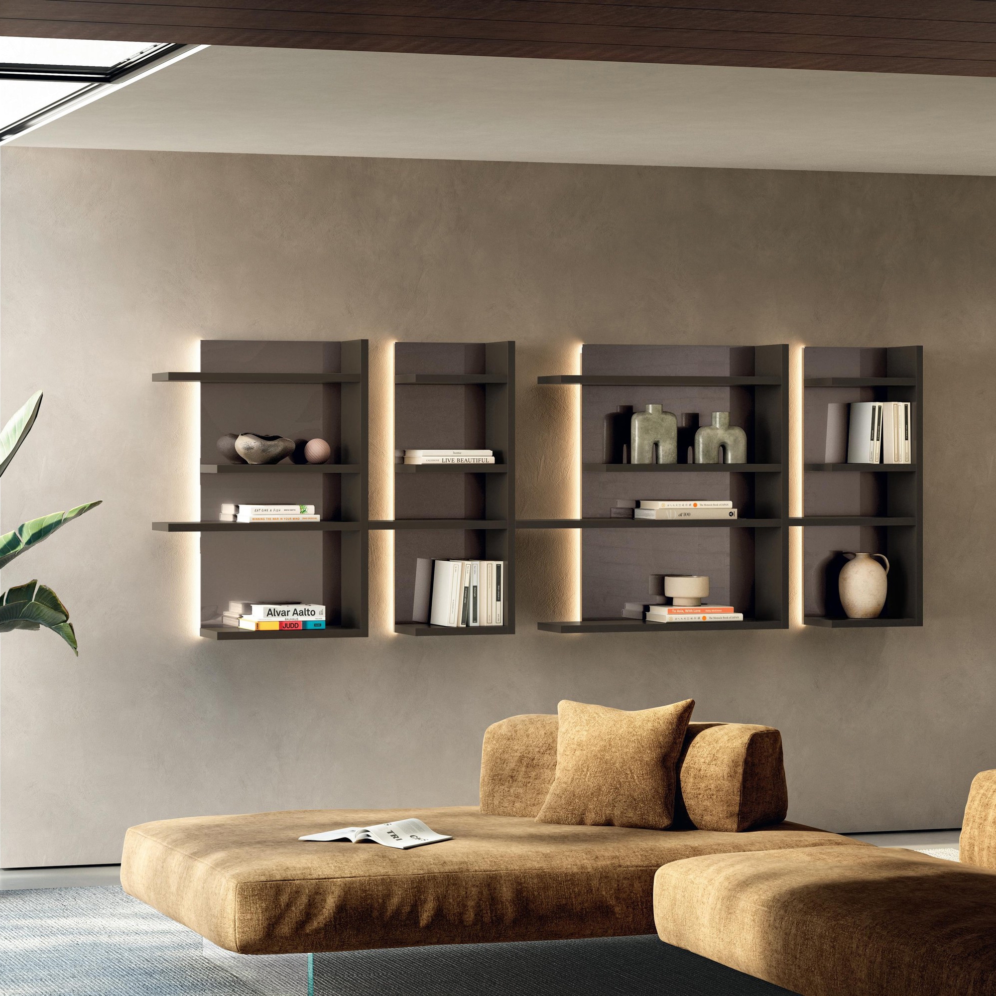 Display product Pentagram Bookshelf - 2735 from manufacturer LAGO